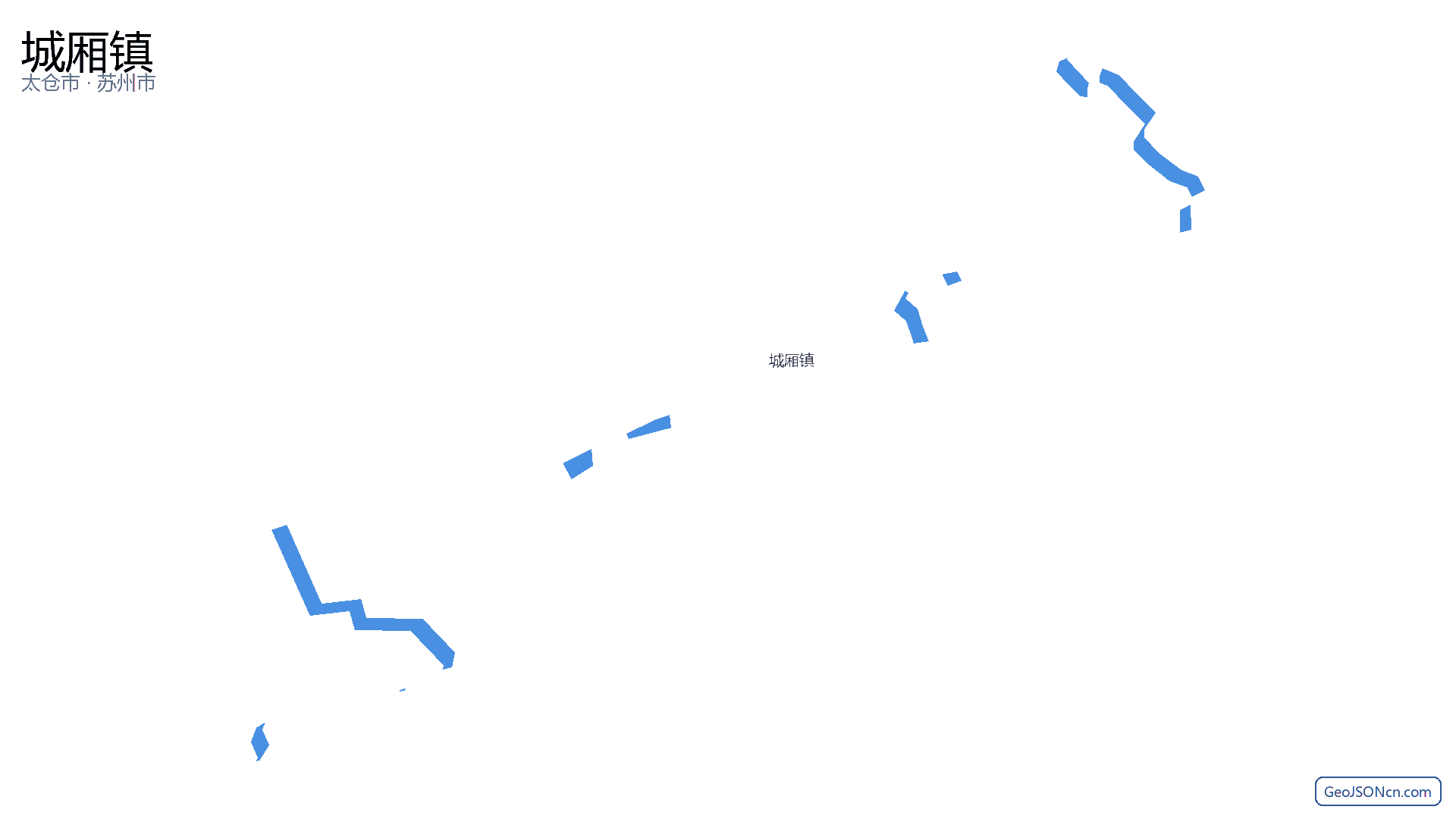 城厢镇行政区划边界地图(太仓市·苏州市),提供GeoJSON、SHP矢量边界数据下载及高清地图大图(PNG/JPG) - GeoJSONcn.com