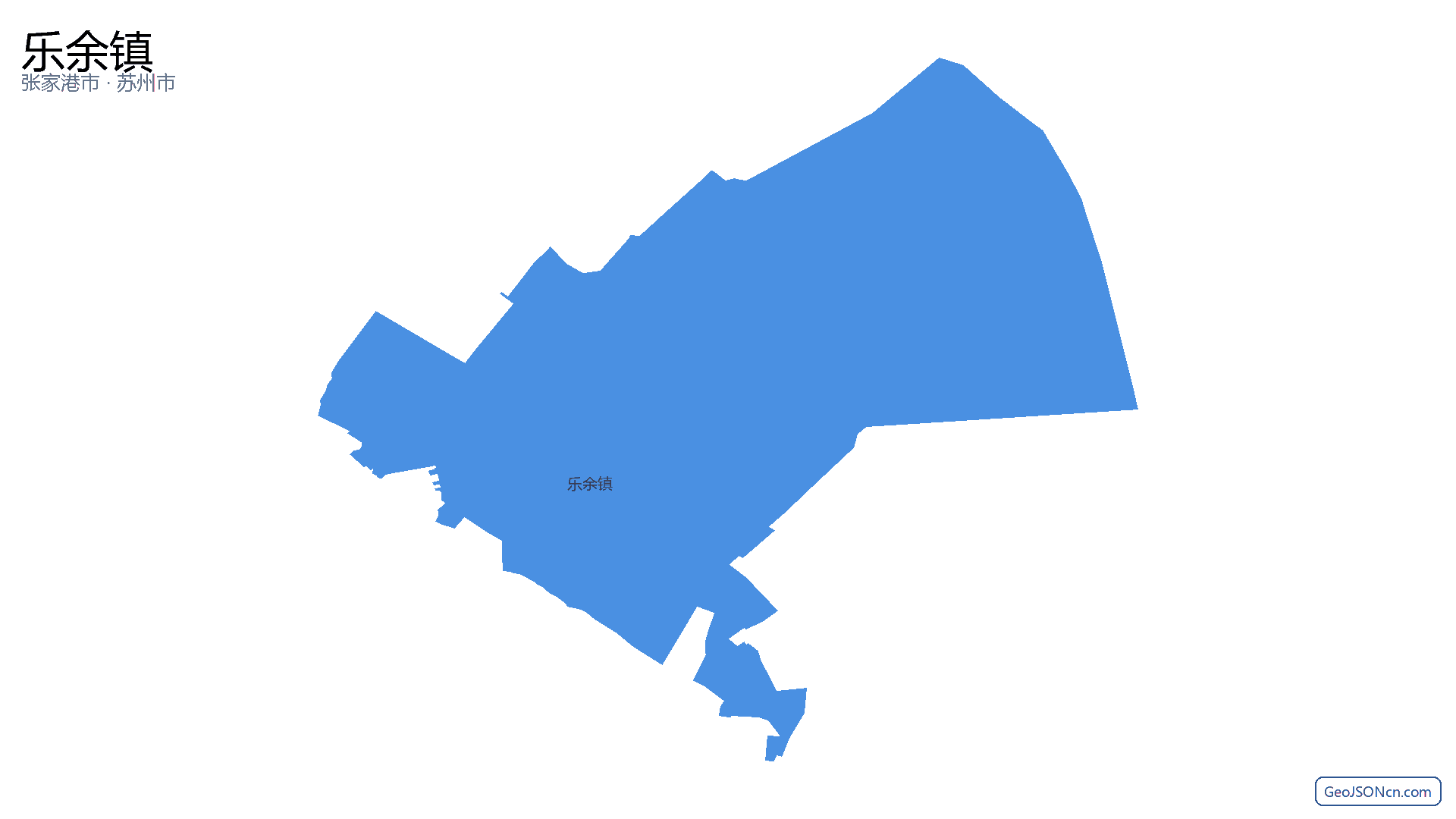乐余镇行政区划边界地图（张家港市·苏州市）,提供GeoJSON、SHP矢量边界数据下载及高清地图大图(PNG/JPG) - GeoJSONcn.com