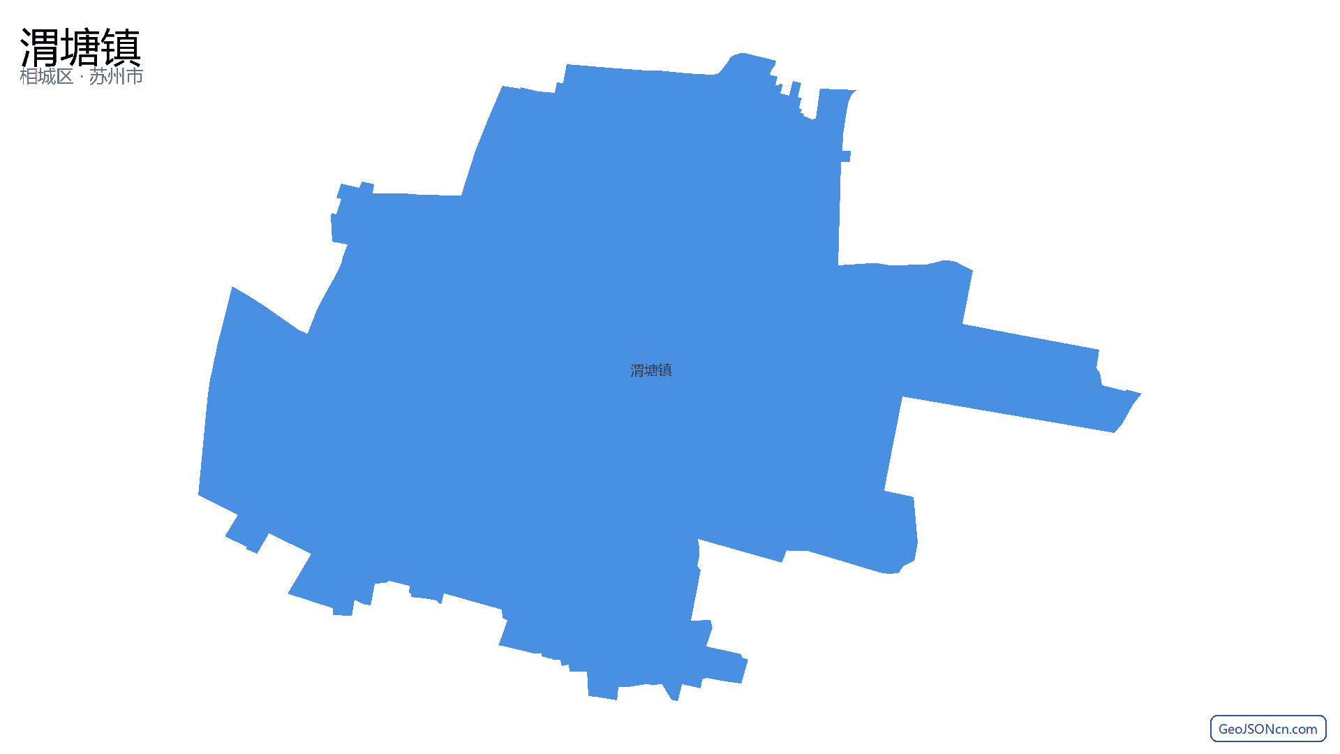 渭塘镇行政区划边界地图（相城区·苏州市）,提供GeoJSON、SHP矢量边界数据下载及高清地图大图(PNG/JPG) - GeoJSONcn.com