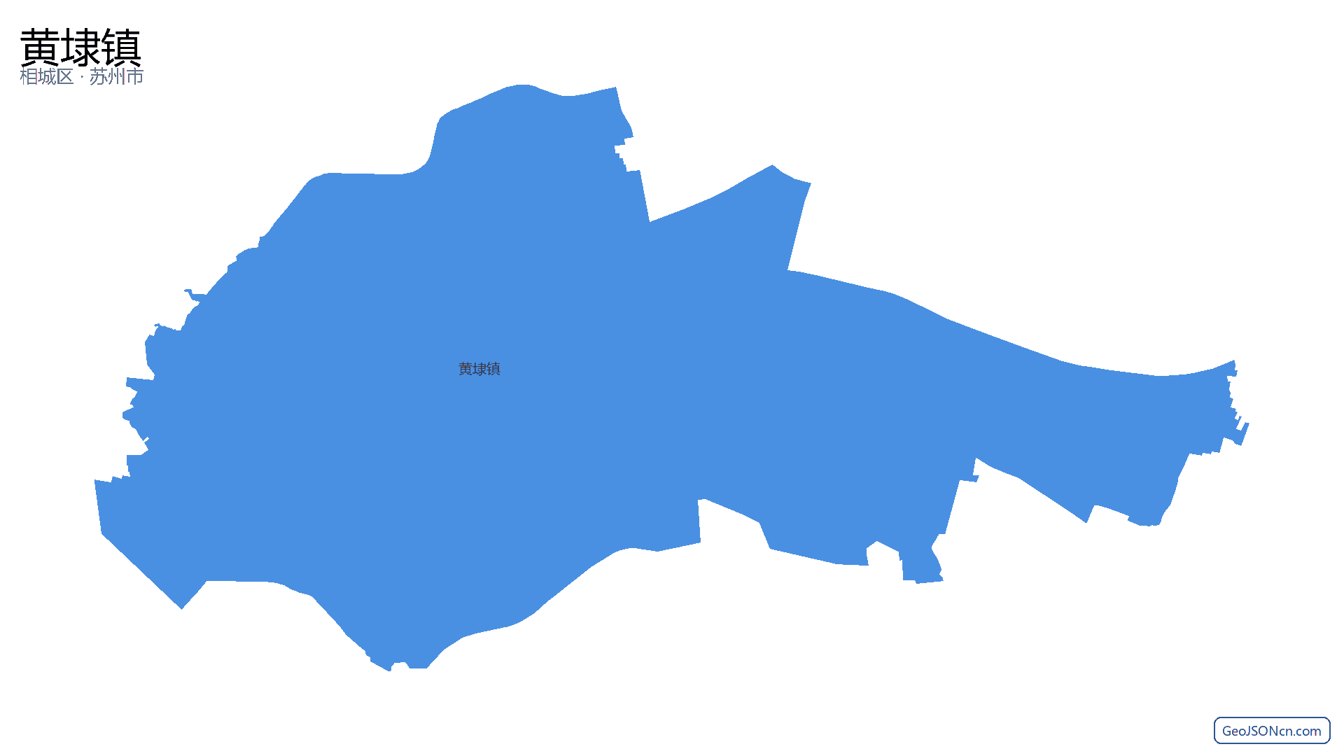 黄埭镇行政区划边界地图（相城区·苏州市）,提供GeoJSON、SHP矢量边界数据下载及高清地图大图(PNG/JPG) - GeoJSONcn.com