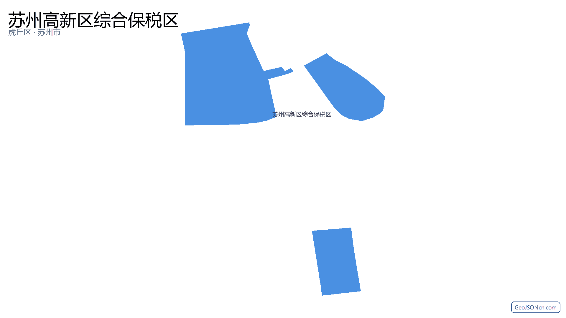 苏州高新区综合保税区行政区划边界地图（虎丘区·苏州市）,提供GeoJSON、SHP矢量边界数据下载及高清地图大图(PNG/JPG) - GeoJSONcn.com