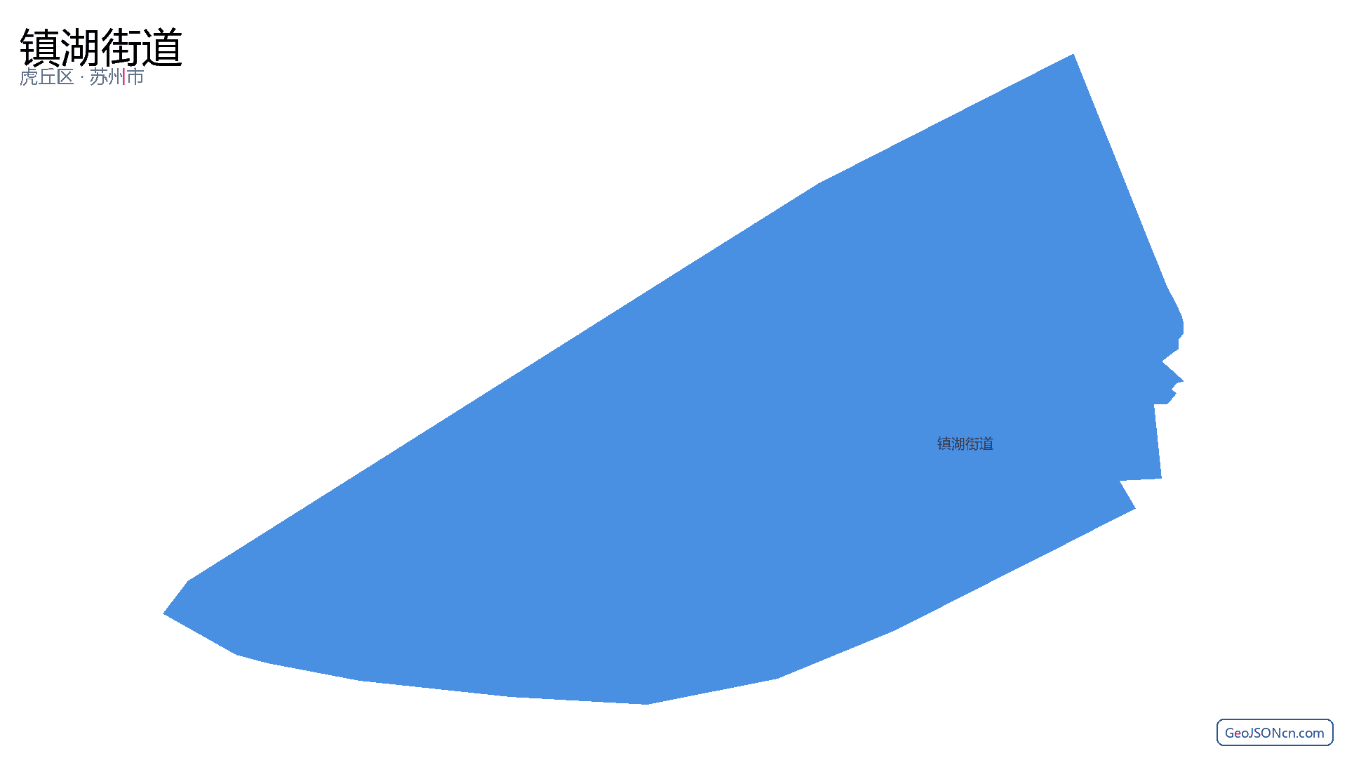 镇湖街道行政区划边界地图（虎丘区·苏州市）,提供GeoJSON、SHP矢量边界数据下载及高清地图大图(PNG/JPG) - GeoJSONcn.com