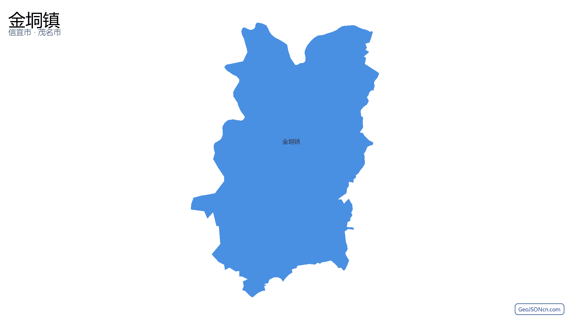 金垌镇行政区划边界地图(信宜市·茂名市),提供GeoJSON、SHP矢量边界数据下载及高清地图大图(PNG/JPG) - GeoJSONcn.com