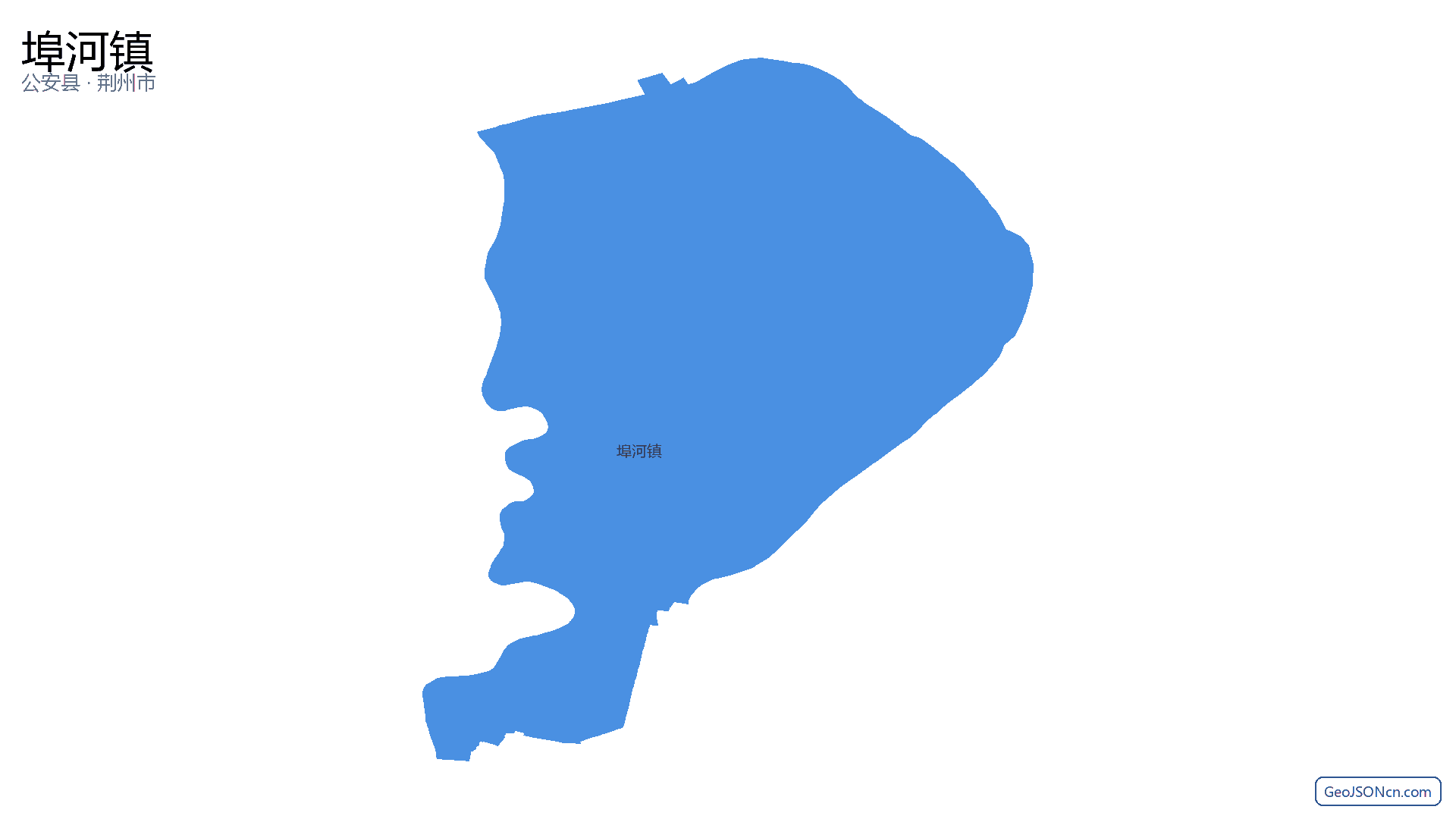 埠河镇行政区划边界地图(公安县·荆州市),提供GeoJSON、SHP矢量边界数据下载及高清地图大图(PNG/JPG) - GeoJSONcn.com