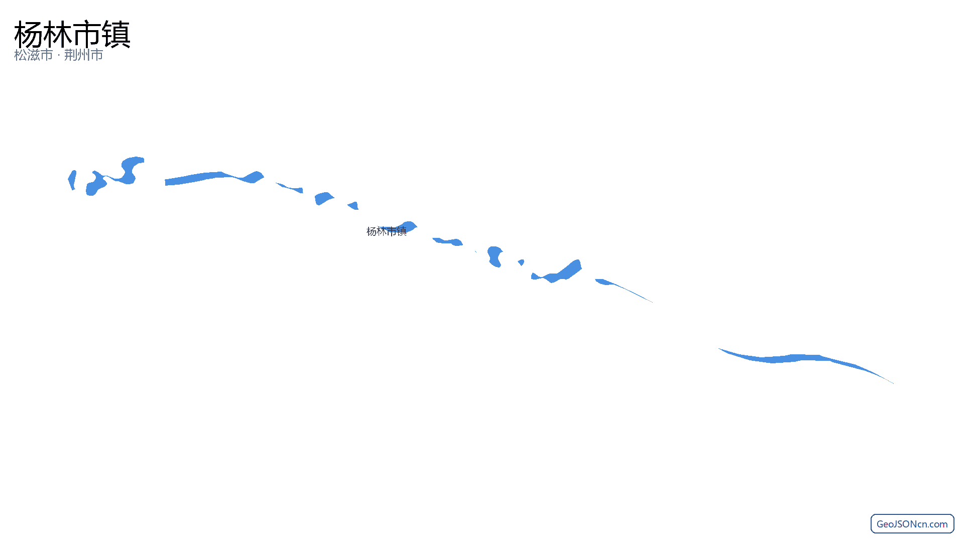 杨林市镇行政区划边界地图(松滋市·荆州市),提供GeoJSON、SHP矢量边界数据下载及高清地图大图(PNG/JPG) - GeoJSONcn.com