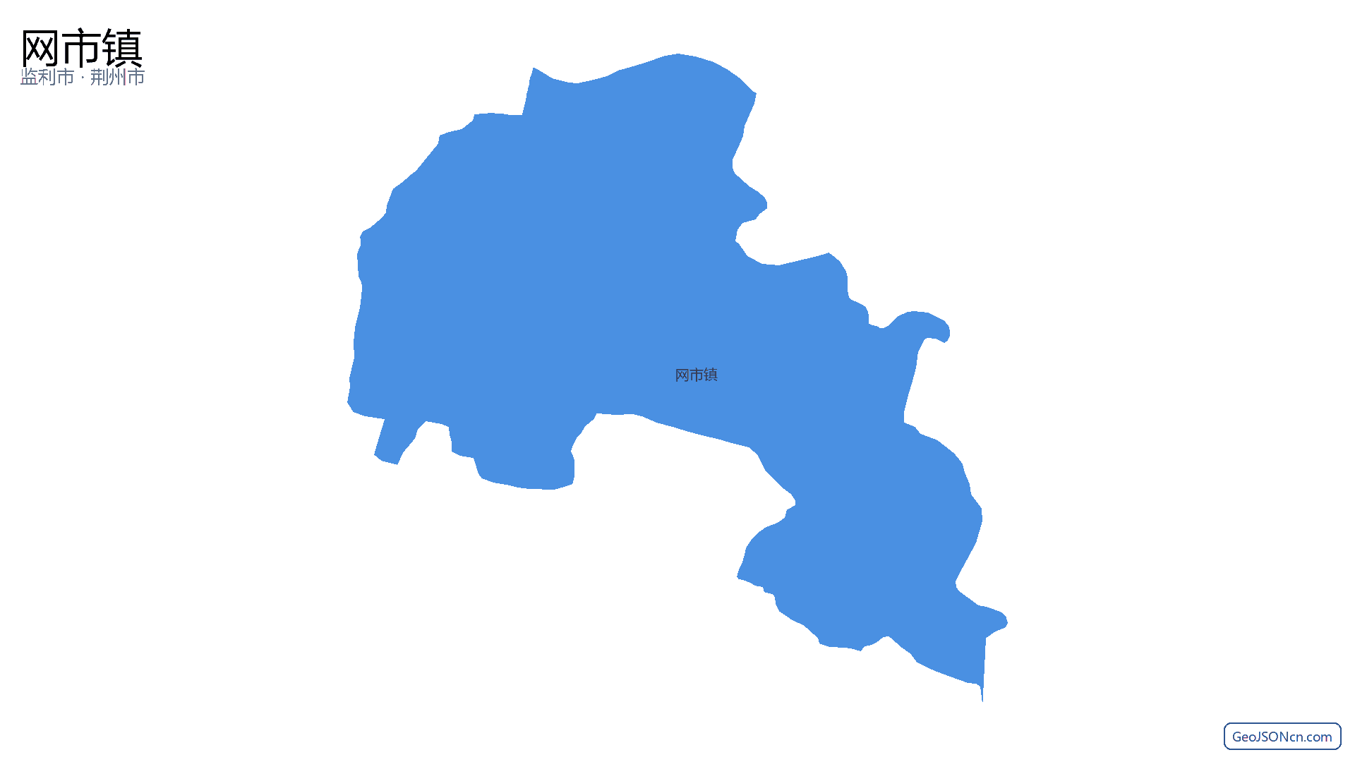 网市镇行政区划边界地图（监利市·荆州市）,提供GeoJSON、SHP矢量边界数据下载及高清地图大图(PNG/JPG) - GeoJSONcn.com