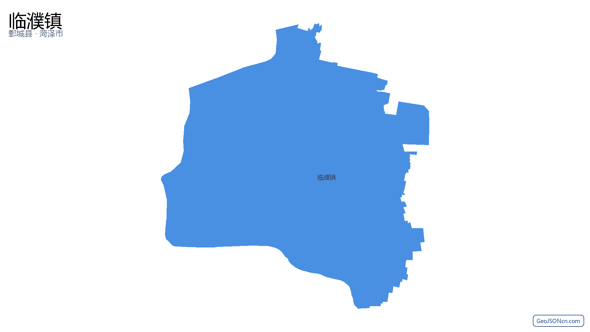 临濮镇行政区划边界地图（鄄城县·菏泽市）,提供GeoJSON、SHP矢量边界数据下载及高清地图大图(PNG/JPG) - GeoJSONcn.com