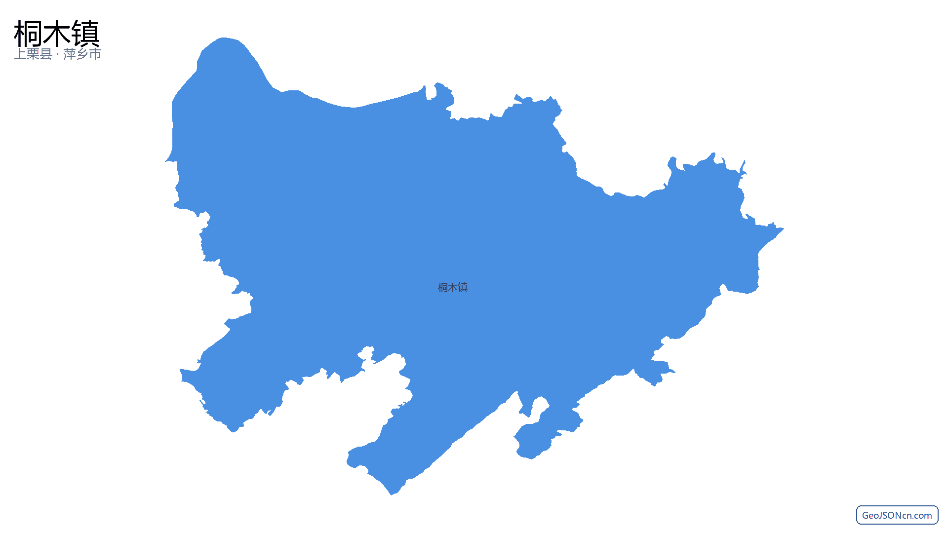 桐木镇行政区划边界地图(上栗县·萍乡市),提供GeoJSON、SHP矢量边界数据下载及高清地图大图(PNG/JPG) - GeoJSONcn.com