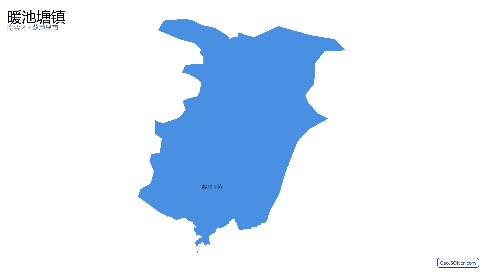 暖池塘镇行政区划边界地图(南票区·葫芦岛市),提供GeoJSON、SHP矢量边界数据下载及高清地图大图(PNG/JPG) - GeoJSONcn.com