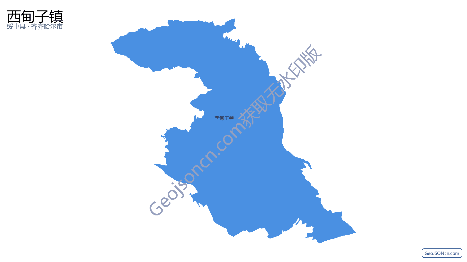 西甸子镇行政区划边界地图(绥中县·葫芦岛市),提供GeoJSON、SHP矢量边界数据下载及高清地图大图(PNG/JPG) - GeoJSONcn.com