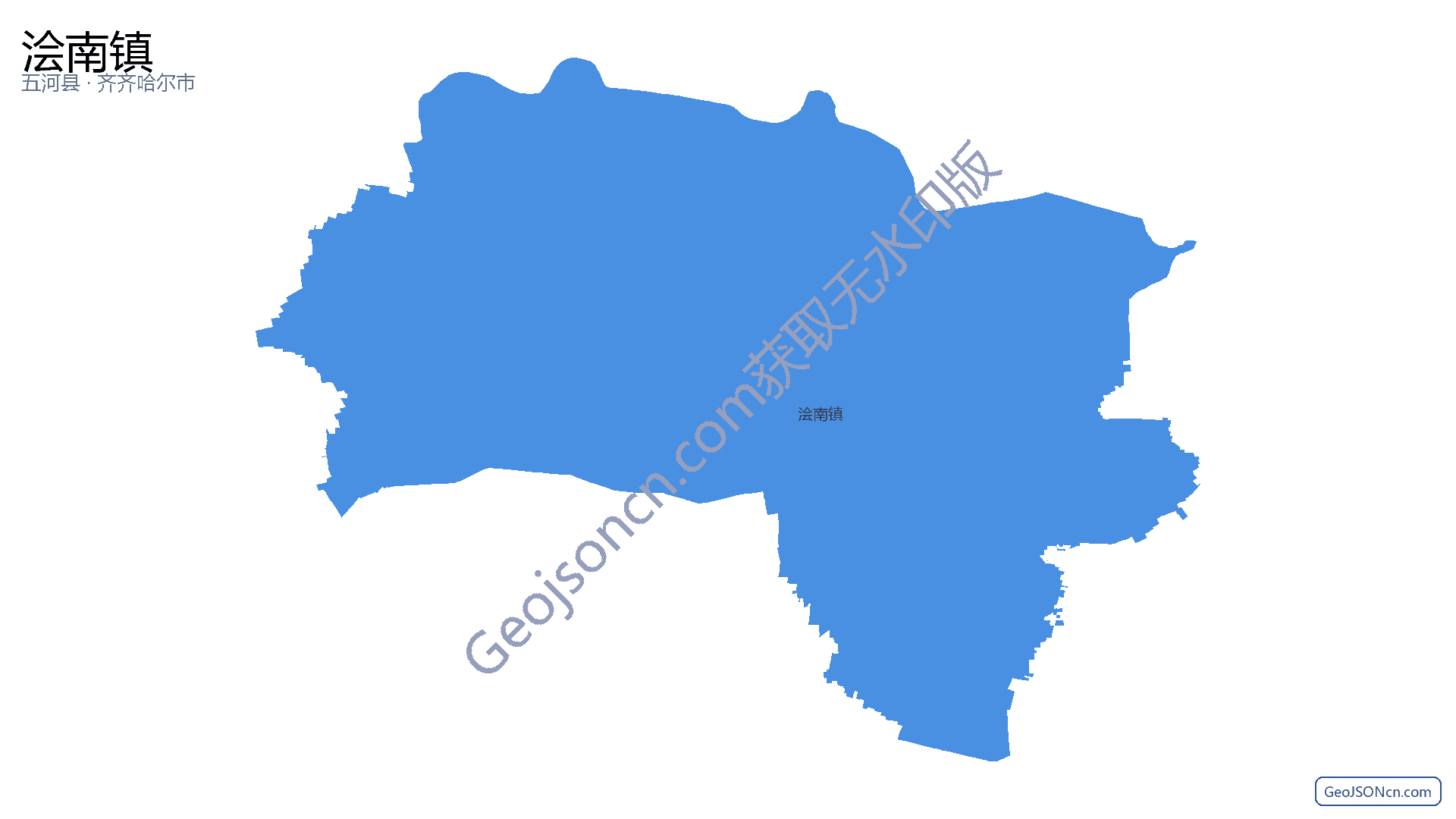 浍南镇行政区划边界地图（五河县·蚌埠市）,提供GeoJSON、SHP矢量边界数据下载及高清地图大图(PNG/JPG) - GeoJSONcn.com