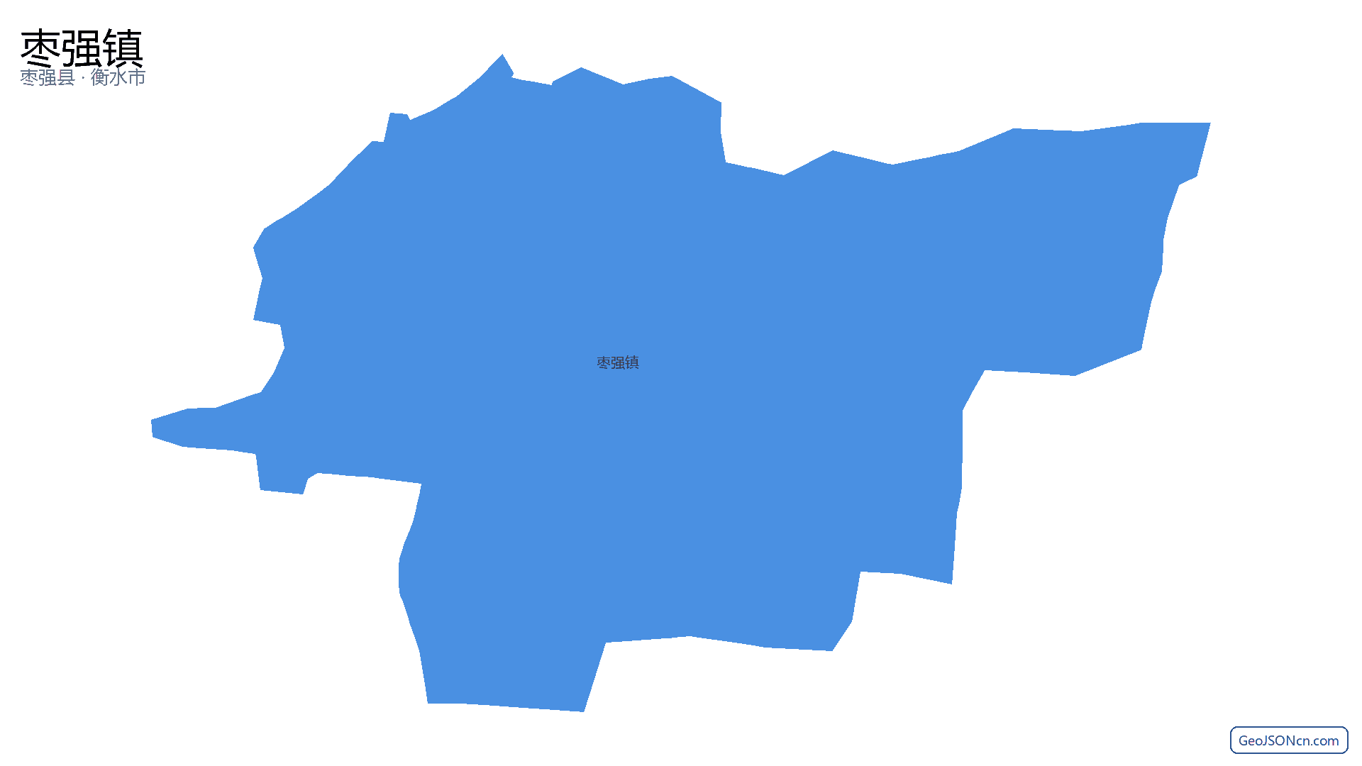 枣强镇行政区划边界地图（枣强县·衡水市）,提供GeoJSON、SHP矢量边界数据下载及高清地图大图(PNG/JPG) - GeoJSONcn.com