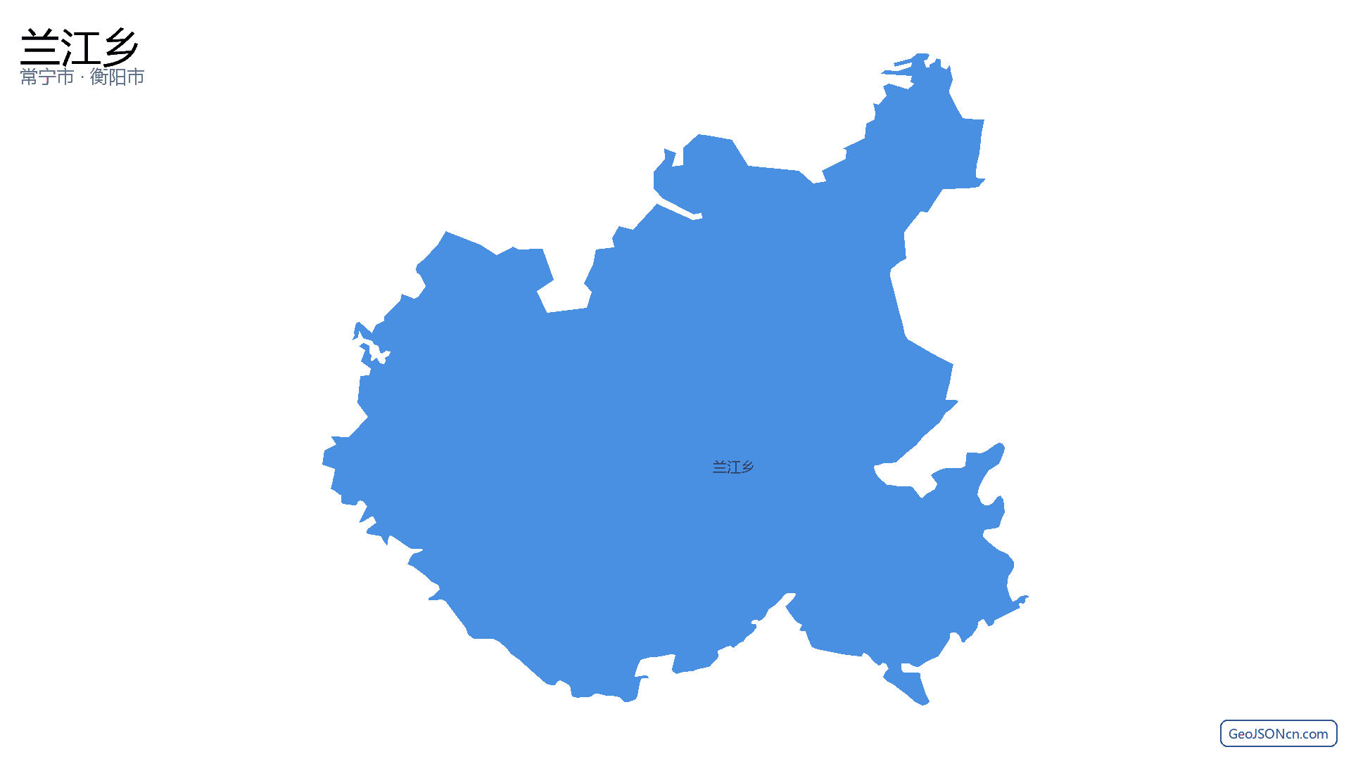 兰江乡行政区划边界地图（常宁市·衡阳市）,提供GeoJSON、SHP矢量边界数据下载及高清地图大图(PNG/JPG) - GeoJSONcn.com