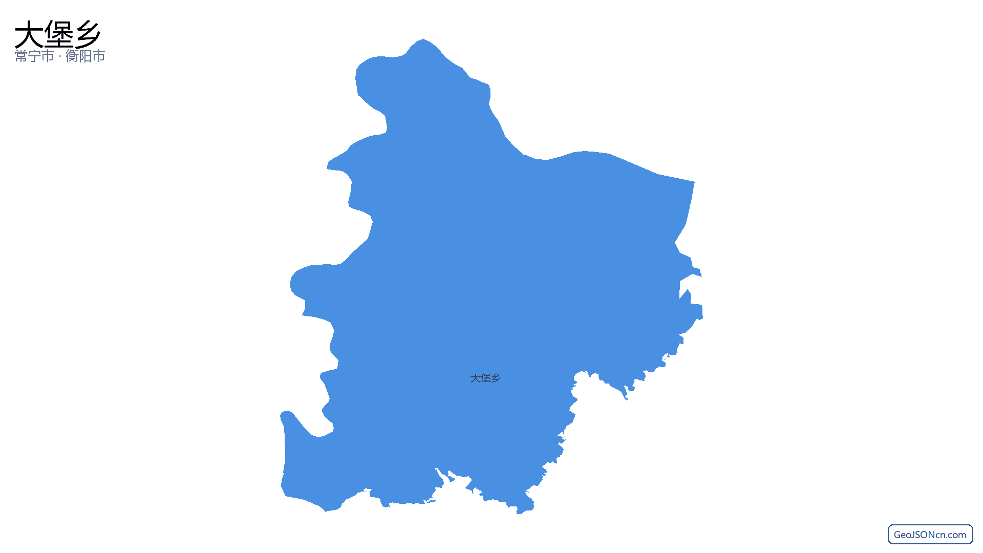 大堡乡行政区划边界地图（常宁市·衡阳市）,提供GeoJSON、SHP矢量边界数据下载及高清地图大图(PNG/JPG) - GeoJSONcn.com