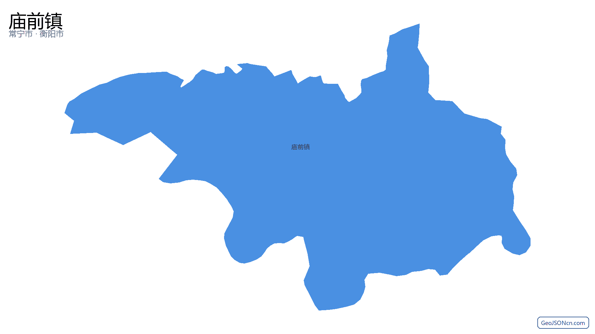 庙前镇行政区划边界地图（常宁市·衡阳市）,提供GeoJSON、SHP矢量边界数据下载及高清地图大图(PNG/JPG) - GeoJSONcn.com