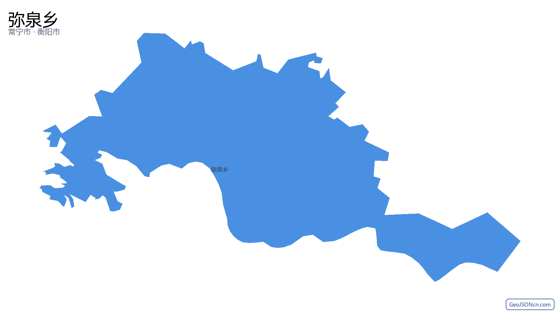 弥泉乡行政区划边界地图（常宁市·衡阳市）,提供GeoJSON、SHP矢量边界数据下载及高清地图大图(PNG/JPG) - GeoJSONcn.com