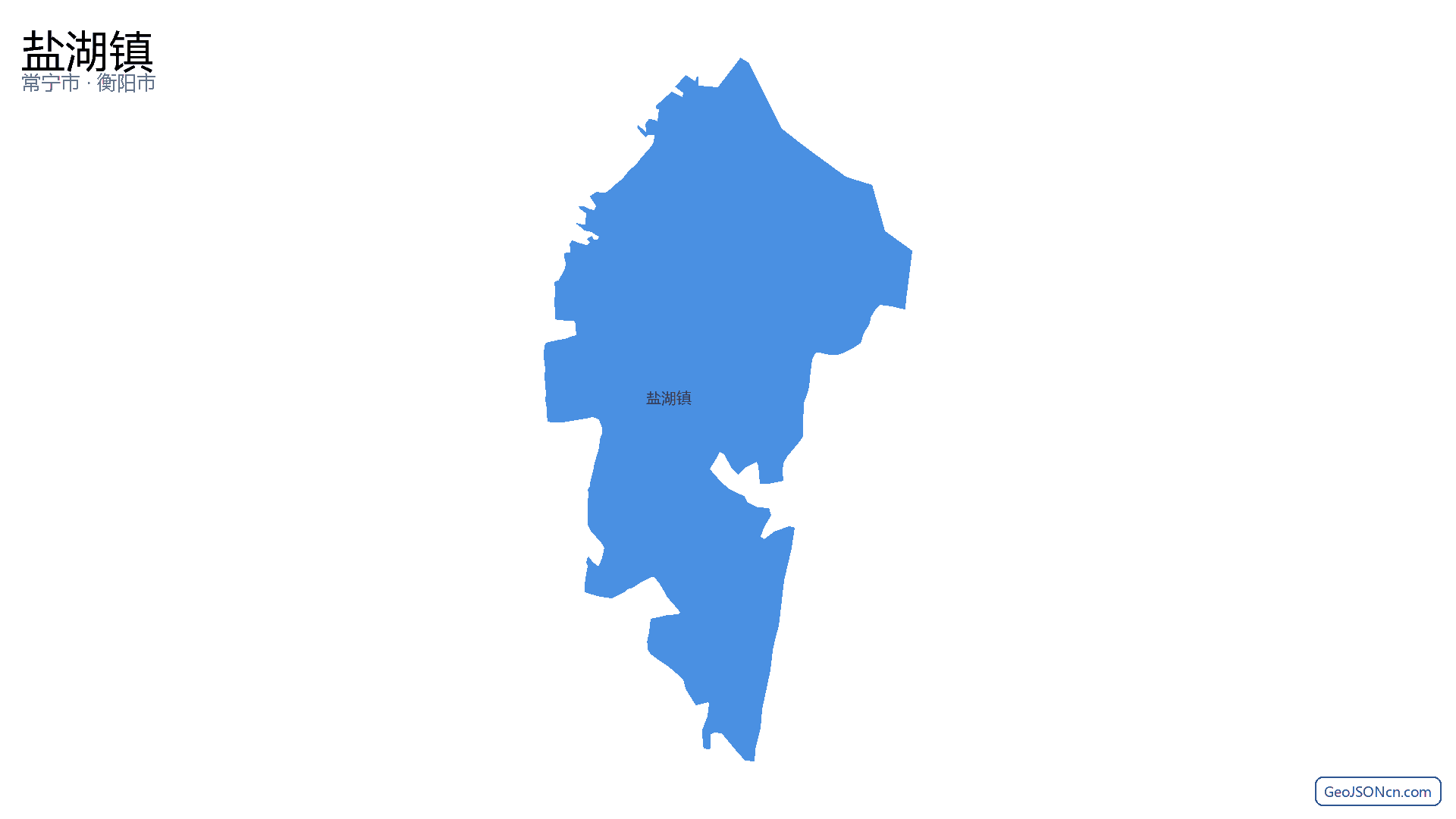 盐湖镇行政区划边界地图(常宁市·衡阳市),提供GeoJSON、SHP矢量边界数据下载及高清地图大图(PNG/JPG) - GeoJSONcn.com