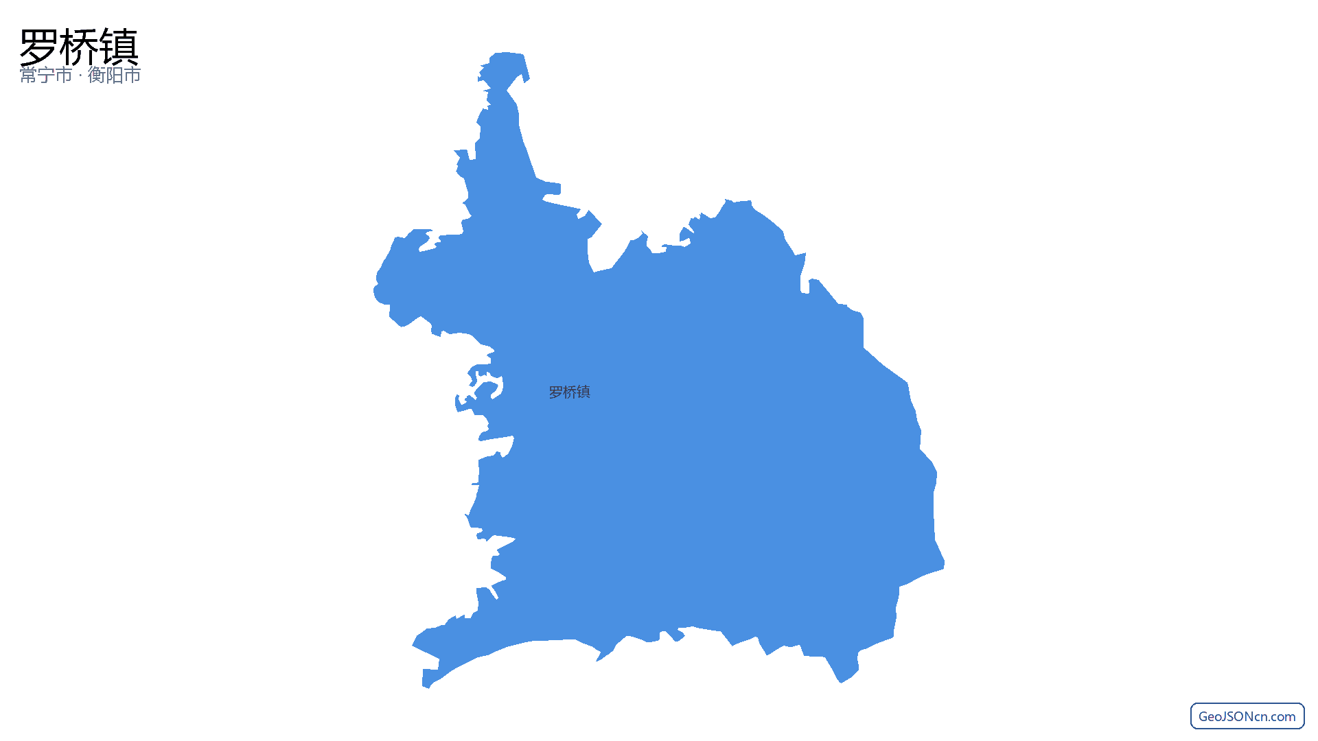 罗桥镇行政区划边界地图（常宁市·衡阳市）,提供GeoJSON、SHP矢量边界数据下载及高清地图大图(PNG/JPG) - GeoJSONcn.com