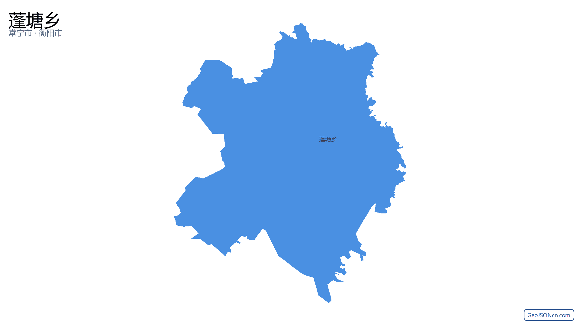 蓬塘乡行政区划边界地图（常宁市·衡阳市）,提供GeoJSON、SHP矢量边界数据下载及高清地图大图(PNG/JPG) - GeoJSONcn.com
