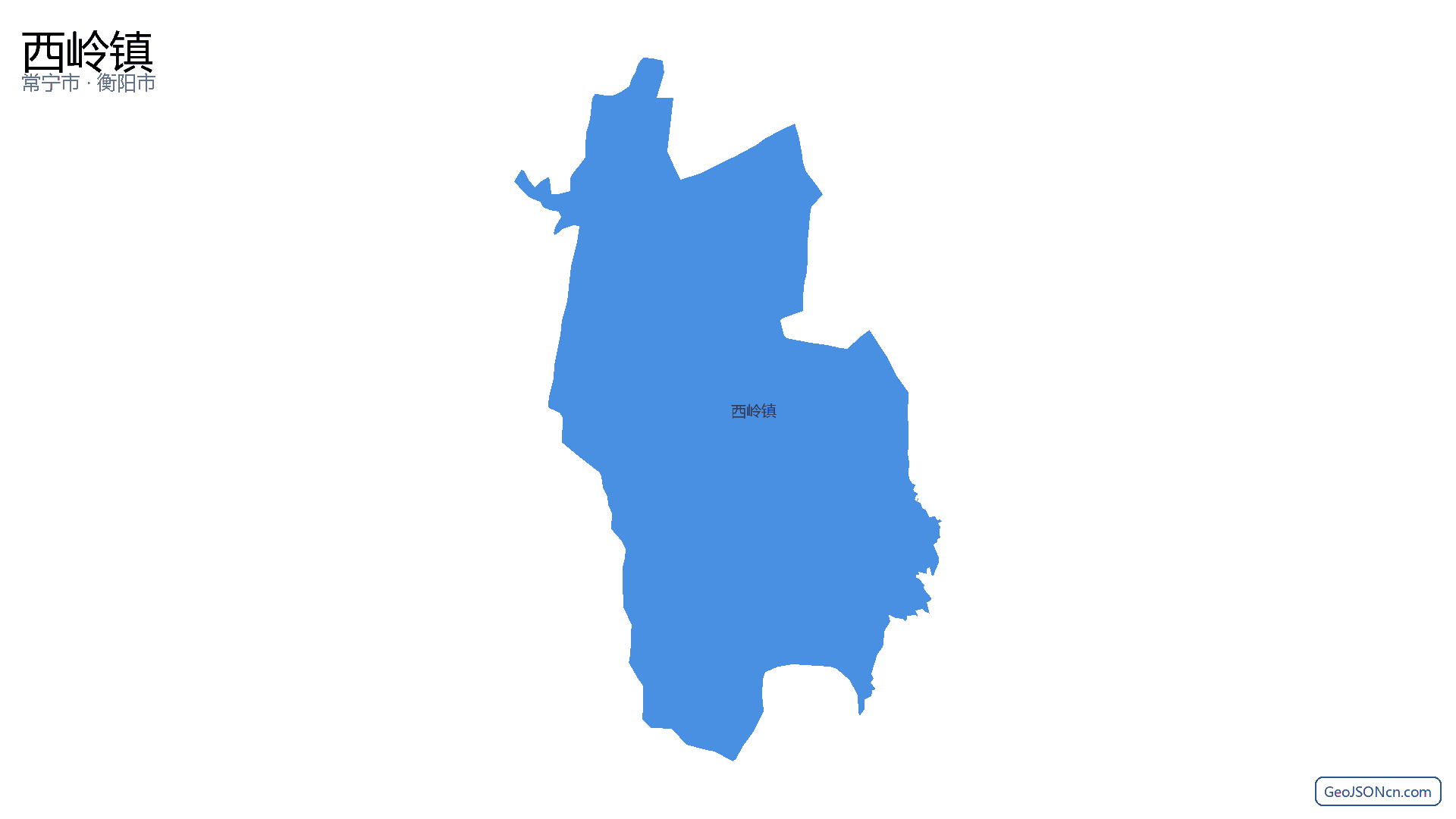 西岭镇行政区划边界地图（常宁市·衡阳市）,提供GeoJSON、SHP矢量边界数据下载及高清地图大图(PNG/JPG) - GeoJSONcn.com