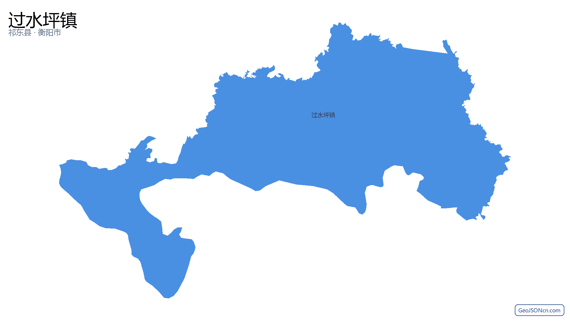 过水坪镇行政区划边界地图(祁东县·衡阳市),提供GeoJSON、SHP矢量边界数据下载及高清地图大图(PNG/JPG) - GeoJSONcn.com