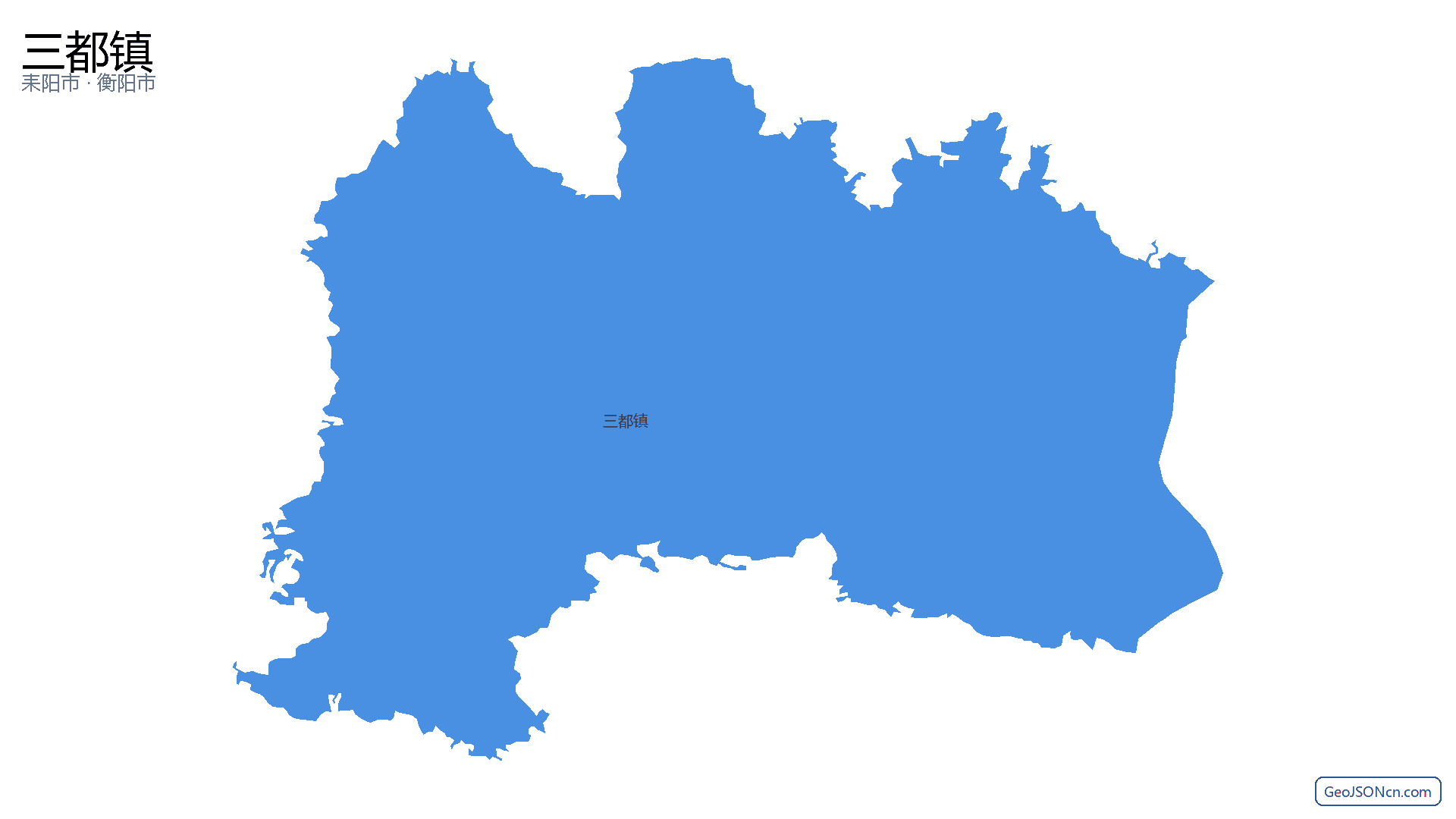 三都镇行政区划边界地图（耒阳市·衡阳市）,提供GeoJSON、SHP矢量边界数据下载及高清地图大图(PNG/JPG) - GeoJSONcn.com