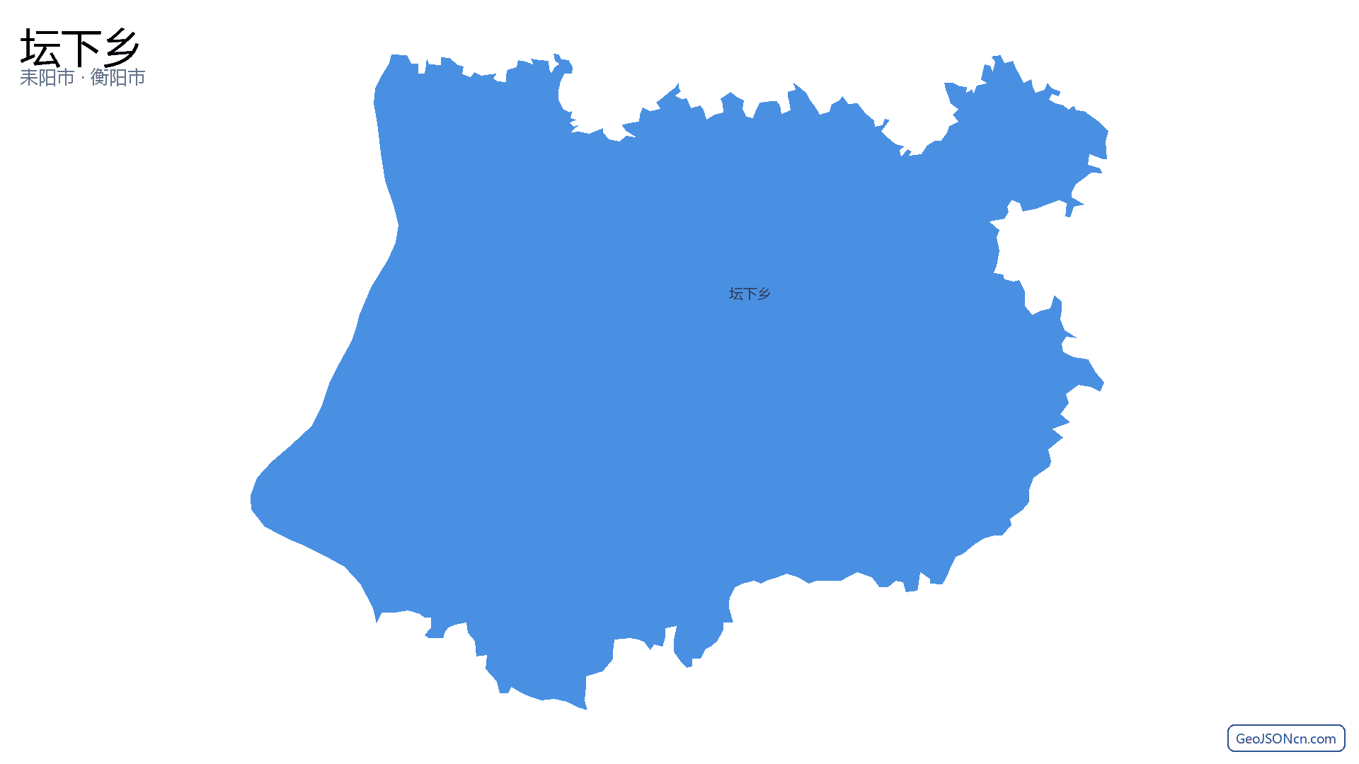 坛下乡行政区划边界地图(耒阳市·衡阳市),提供GeoJSON、SHP矢量边界数据下载及高清地图大图(PNG/JPG) - GeoJSONcn.com