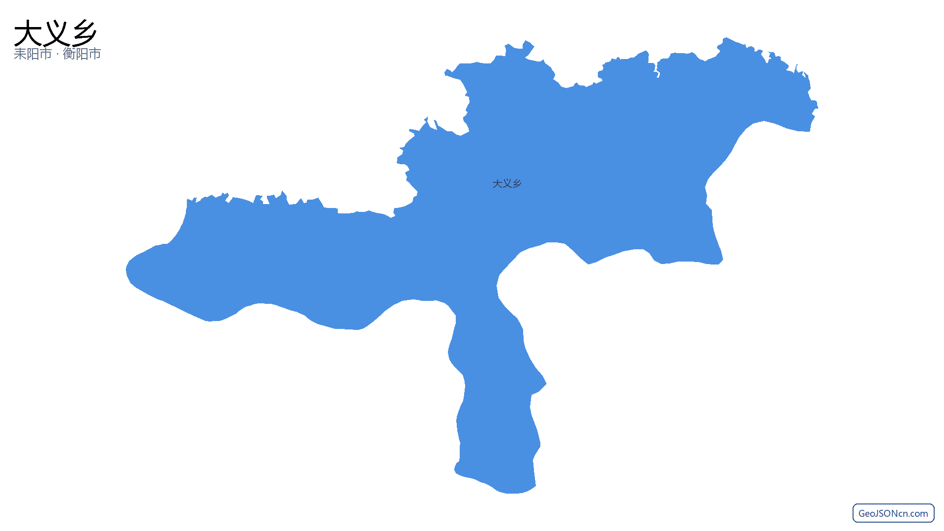 大义乡行政区划边界地图(耒阳市·衡阳市),提供GeoJSON、SHP矢量边界数据下载及高清地图大图(PNG/JPG) - GeoJSONcn.com
