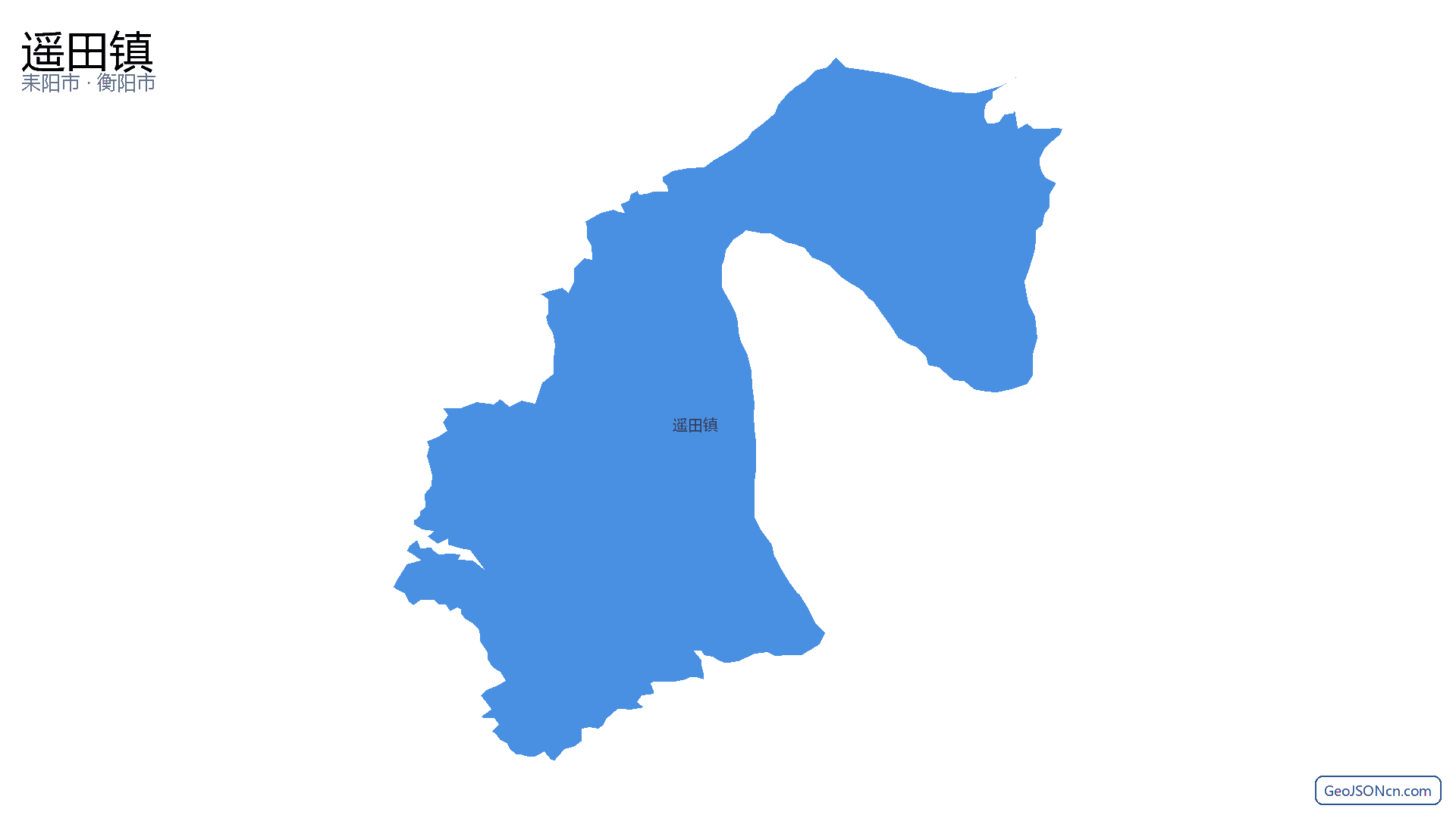 遥田镇行政区划边界地图(耒阳市·衡阳市),提供GeoJSON、SHP矢量边界数据下载及高清地图大图(PNG/JPG) - GeoJSONcn.com