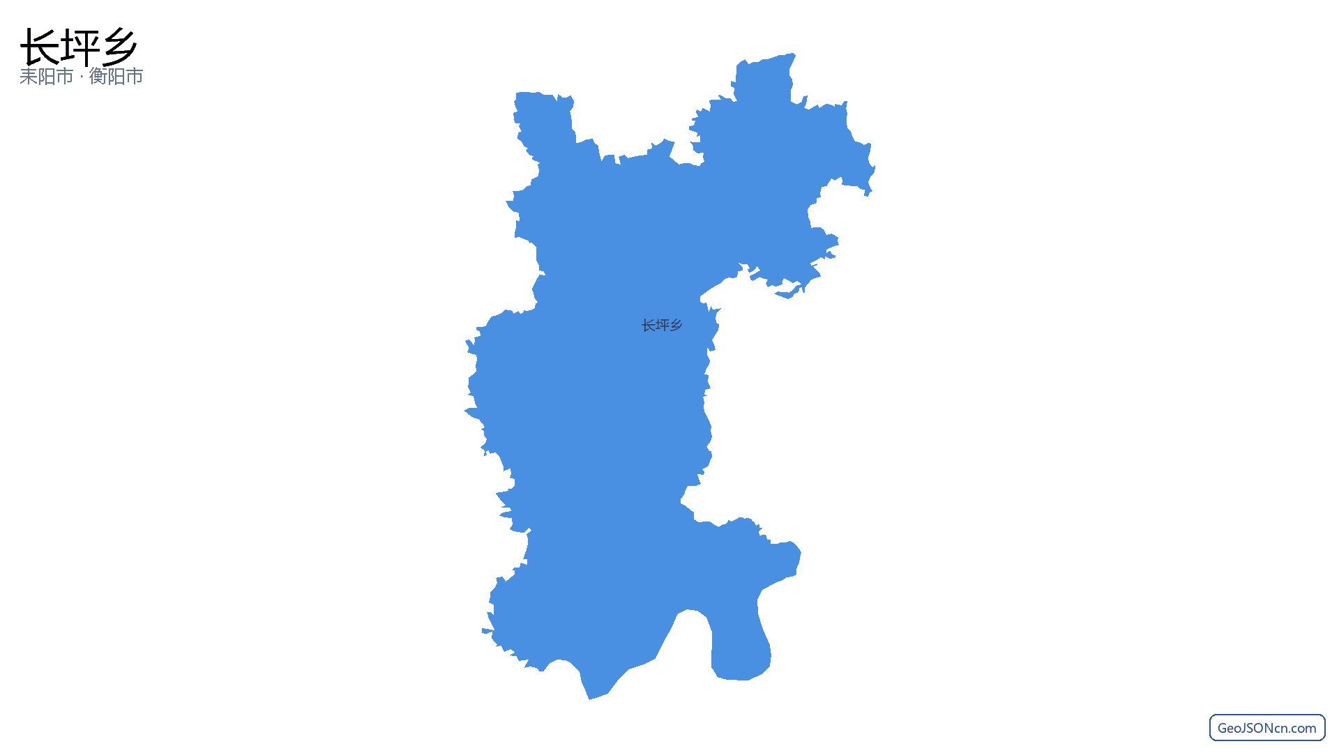 长坪乡行政区划边界地图(耒阳市·衡阳市),提供GeoJSON、SHP矢量边界数据下载及高清地图大图(PNG/JPG) - GeoJSONcn.com