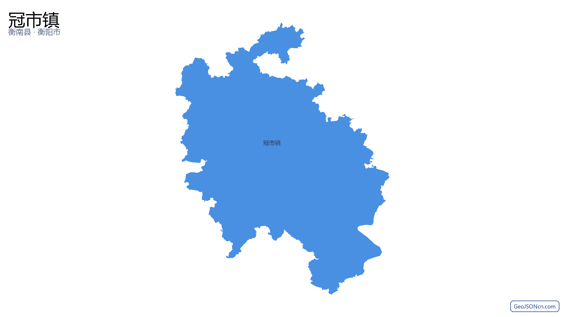 冠市镇行政区划边界地图(衡南县·衡阳市),提供GeoJSON、SHP矢量边界数据下载及高清地图大图(PNG/JPG) - GeoJSONcn.com