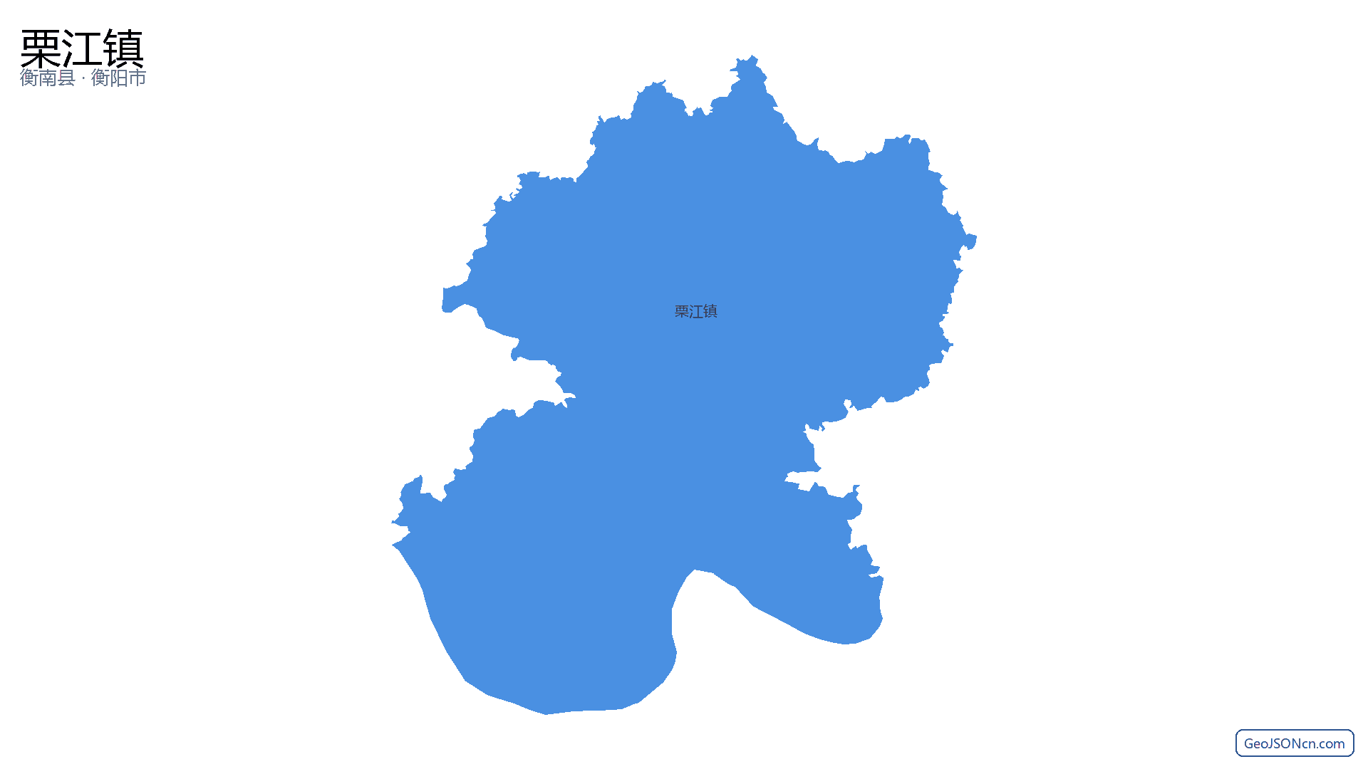 栗江镇行政区划边界地图(衡南县·衡阳市),提供GeoJSON、SHP矢量边界数据下载及高清地图大图(PNG/JPG) - GeoJSONcn.com