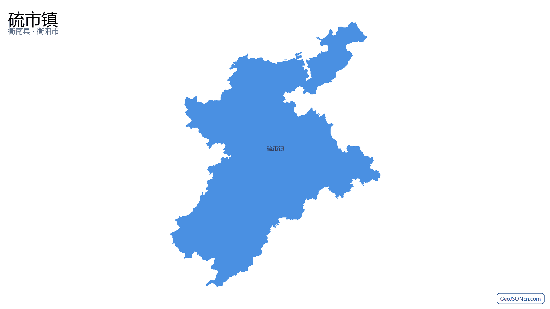 硫市镇行政区划边界地图（衡南县·衡阳市）,提供GeoJSON、SHP矢量边界数据下载及高清地图大图(PNG/JPG) - GeoJSONcn.com