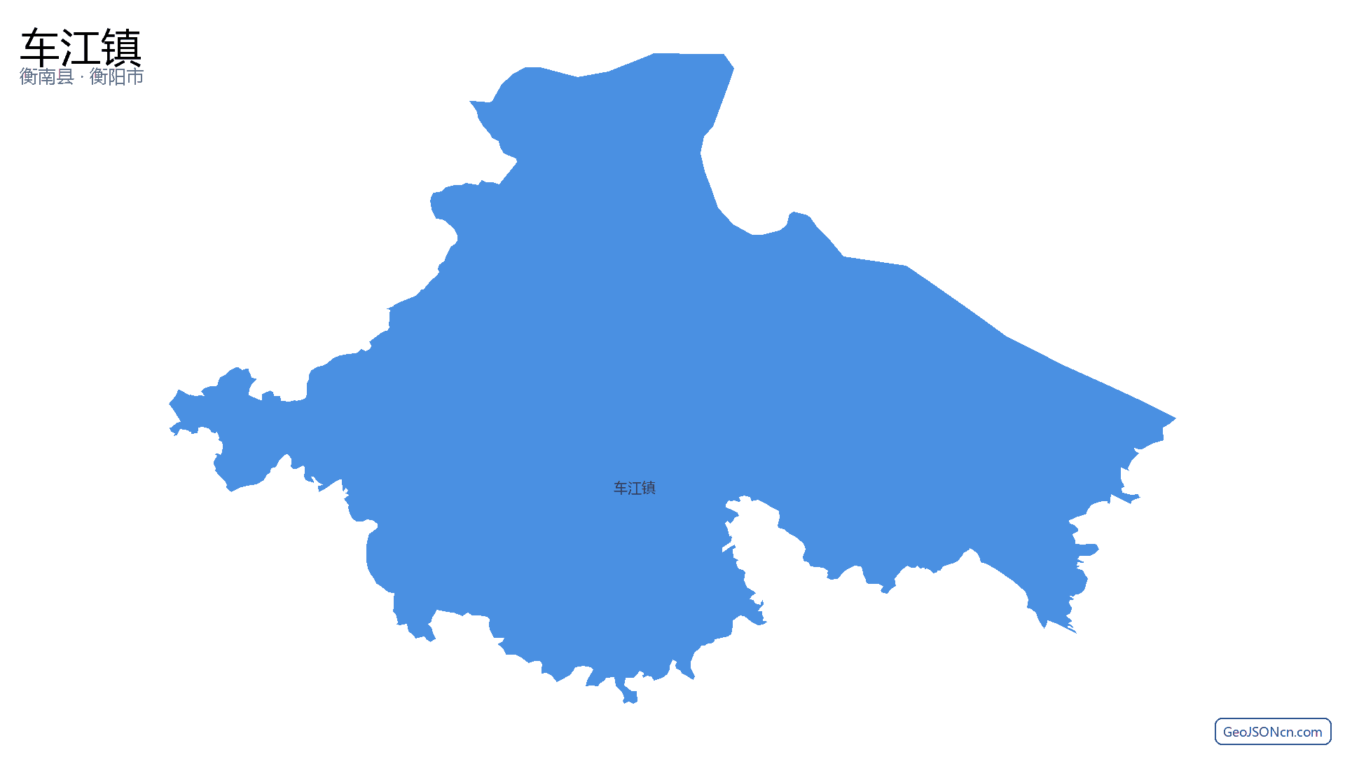 车江镇行政区划边界地图（衡南县·衡阳市）,提供GeoJSON、SHP矢量边界数据下载及高清地图大图(PNG/JPG) - GeoJSONcn.com