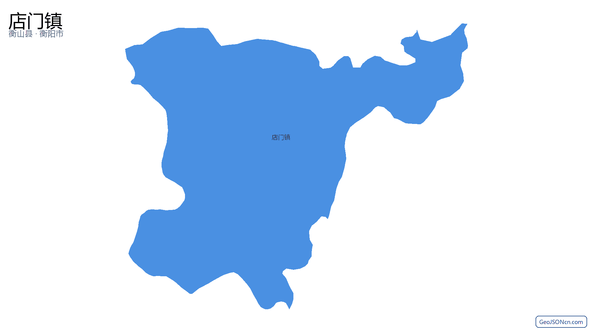 店门镇行政区划边界地图（衡山县·衡阳市）,提供GeoJSON、SHP矢量边界数据下载及高清地图大图(PNG/JPG) - GeoJSONcn.com