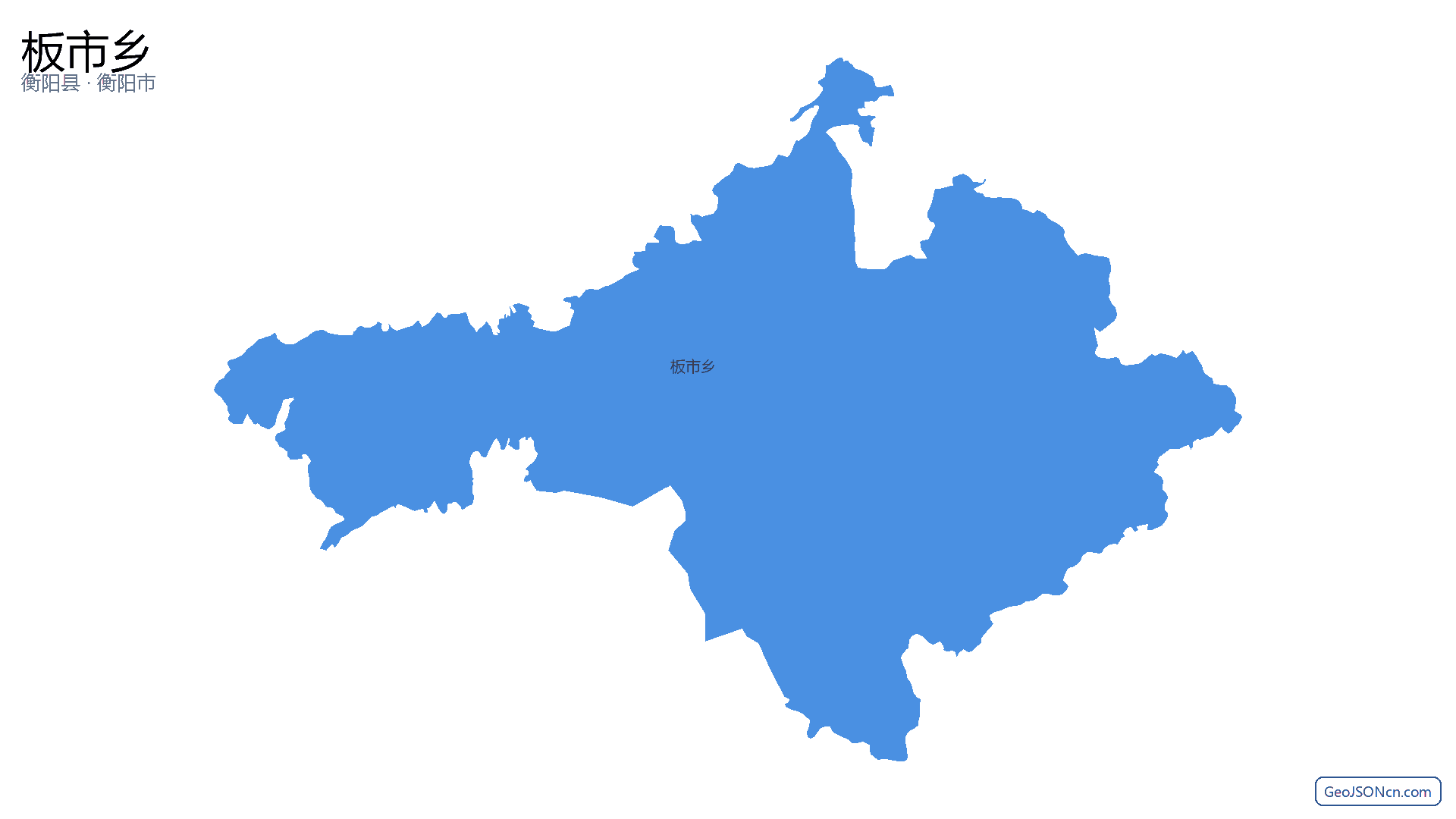 板市乡行政区划边界地图（衡阳县·衡阳市）,提供GeoJSON、SHP矢量边界数据下载及高清地图大图(PNG/JPG) - GeoJSONcn.com