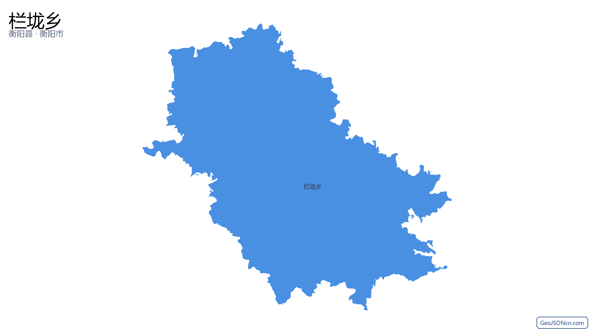 栏垅乡行政区划边界地图（衡阳县·衡阳市）,提供GeoJSON、SHP矢量边界数据下载及高清地图大图(PNG/JPG) - GeoJSONcn.com