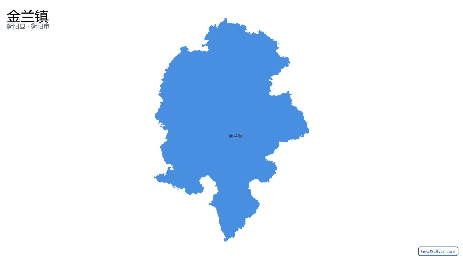金兰镇行政区划边界地图（衡阳县·衡阳市）,提供GeoJSON、SHP矢量边界数据下载及高清地图大图(PNG/JPG) - GeoJSONcn.com