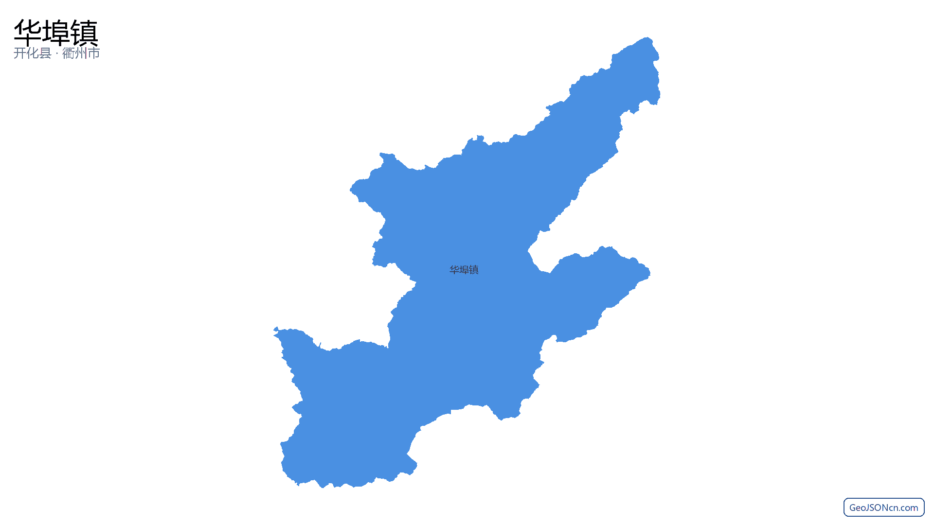 华埠镇行政区划边界地图（开化县·衢州市）,提供GeoJSON、SHP矢量边界数据下载及高清地图大图(PNG/JPG) - GeoJSONcn.com