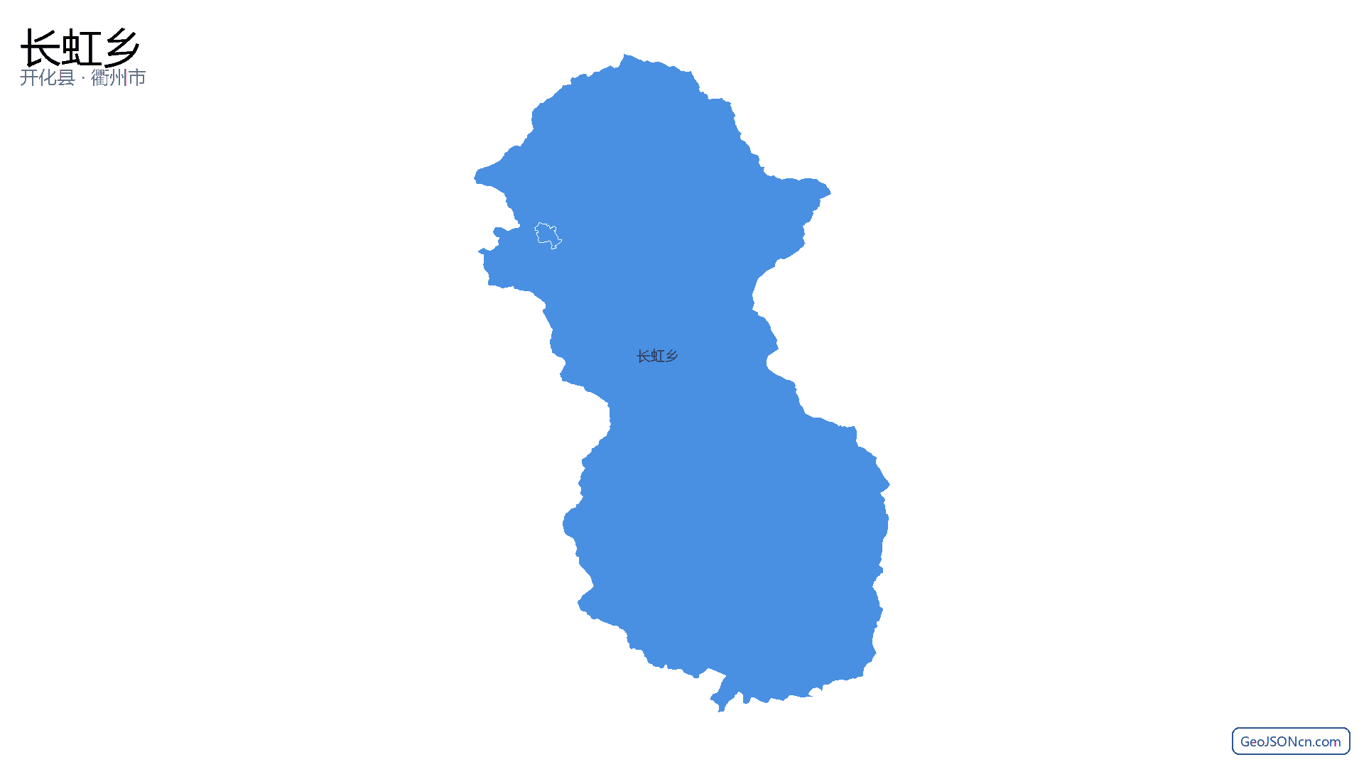长虹乡行政区划边界地图（开化县·衢州市）,提供GeoJSON、SHP矢量边界数据下载及高清地图大图(PNG/JPG) - GeoJSONcn.com
