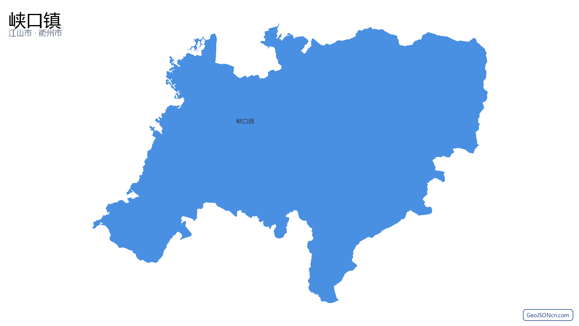 峡口镇行政区划边界地图（江山市·衢州市）,提供GeoJSON、SHP矢量边界数据下载及高清地图大图(PNG/JPG) - GeoJSONcn.com