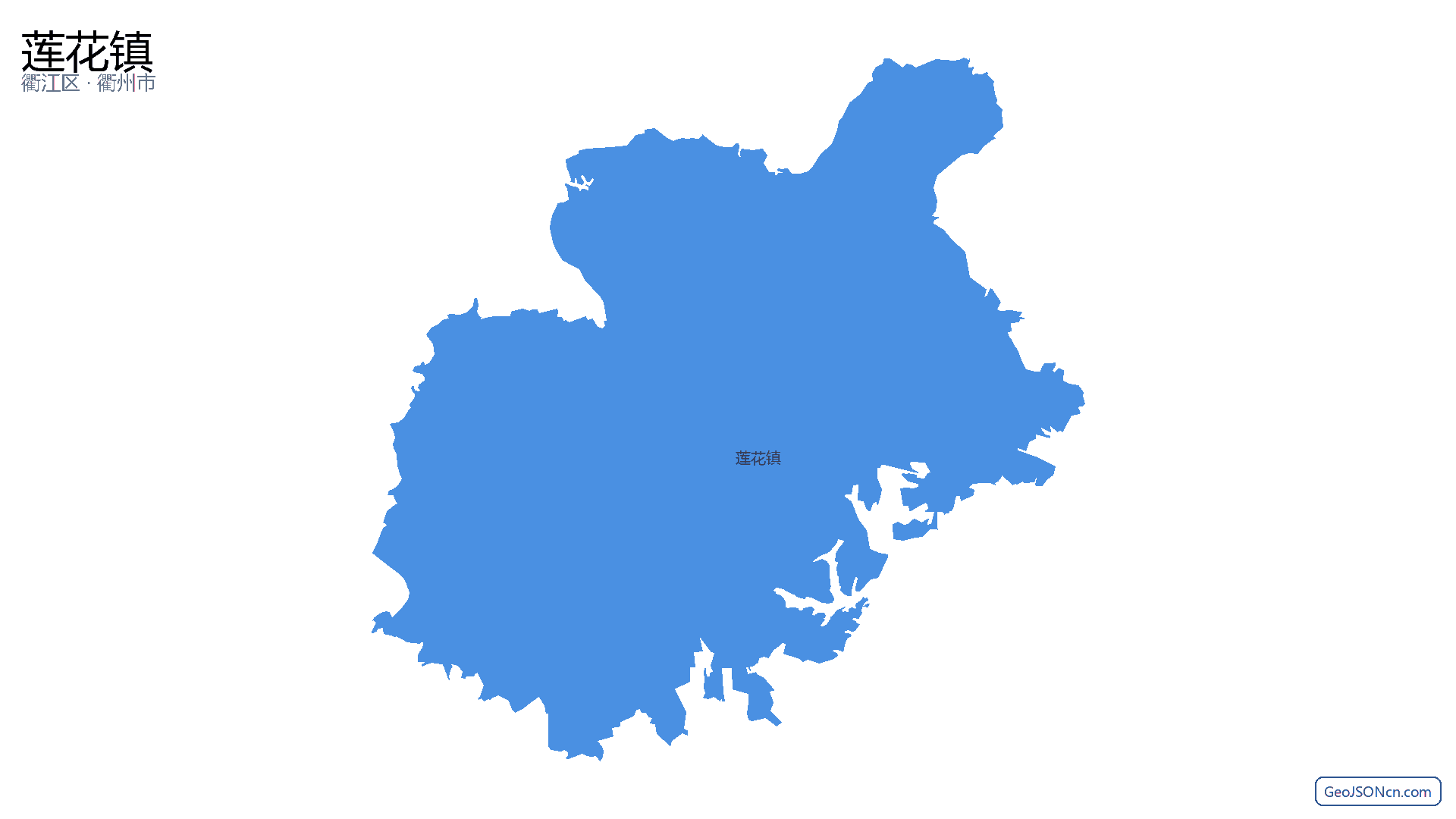 莲花镇行政区划边界地图(衢江区·衢州市),提供GeoJSON、SHP矢量边界数据下载及高清地图大图(PNG/JPG) - GeoJSONcn.com