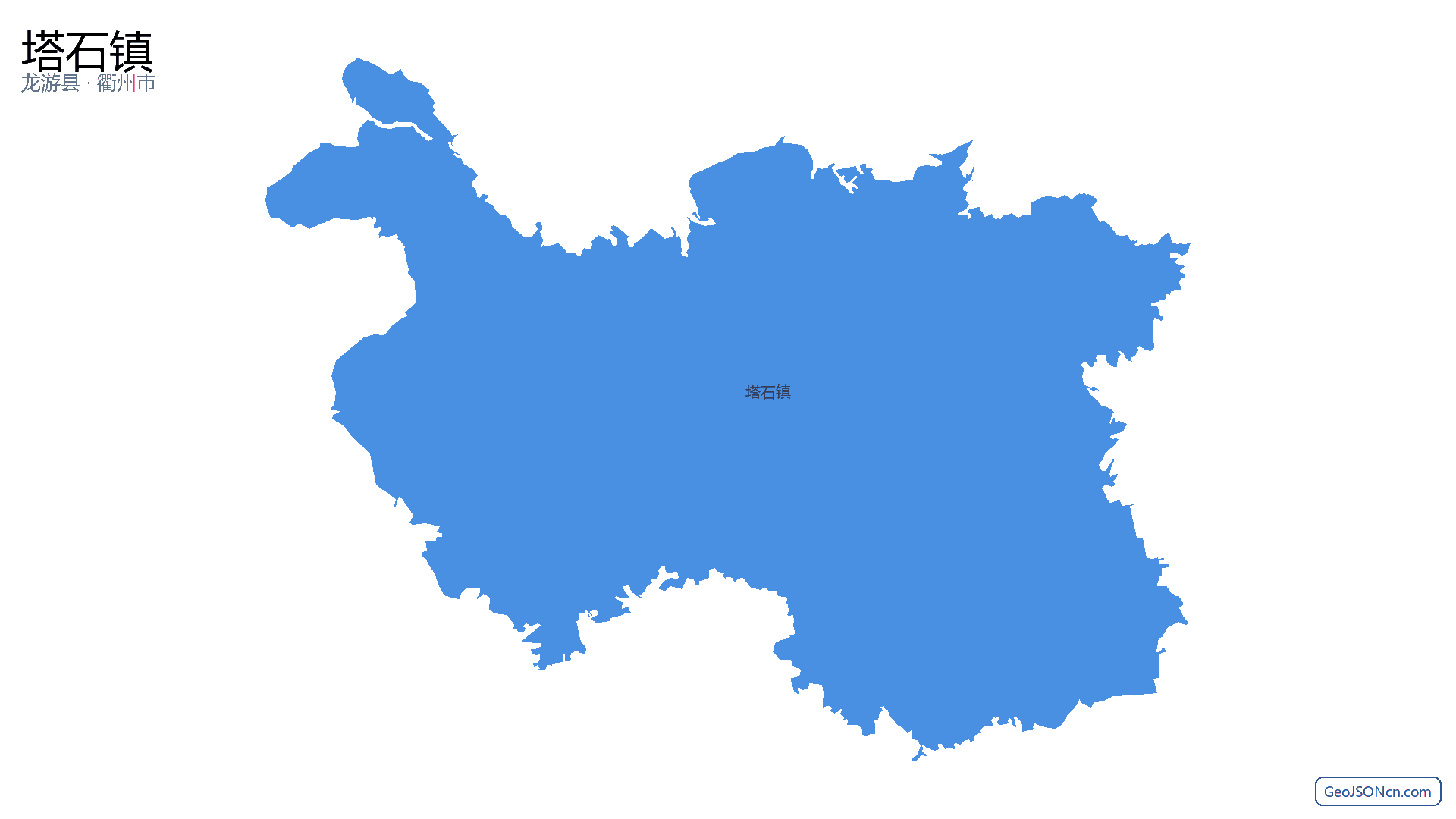 塔石镇行政区划边界地图(龙游县·衢州市),提供GeoJSON、SHP矢量边界数据下载及高清地图大图(PNG/JPG) - GeoJSONcn.com