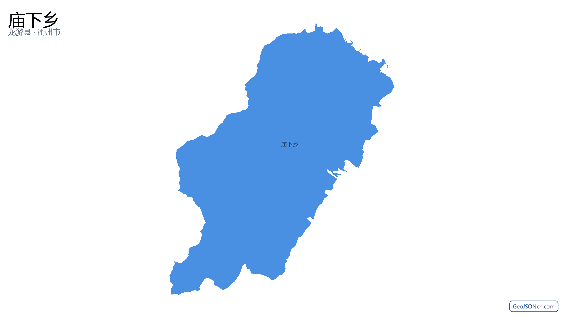 庙下乡行政区划边界地图（龙游县·衢州市）,提供GeoJSON、SHP矢量边界数据下载及高清地图大图(PNG/JPG) - GeoJSONcn.com