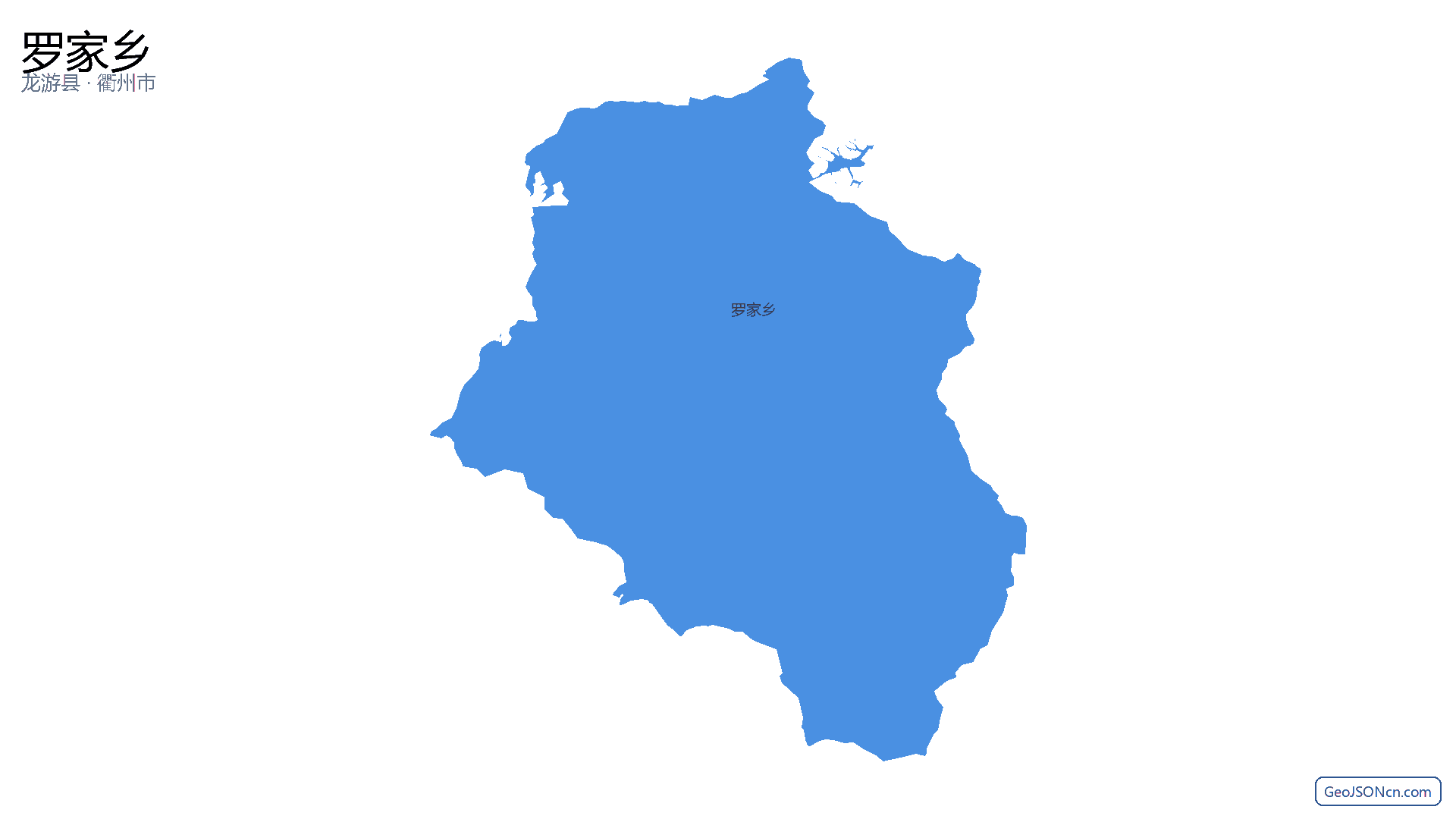 罗家乡行政区划边界地图（龙游县·衢州市）,提供GeoJSON、SHP矢量边界数据下载及高清地图大图(PNG/JPG) - GeoJSONcn.com