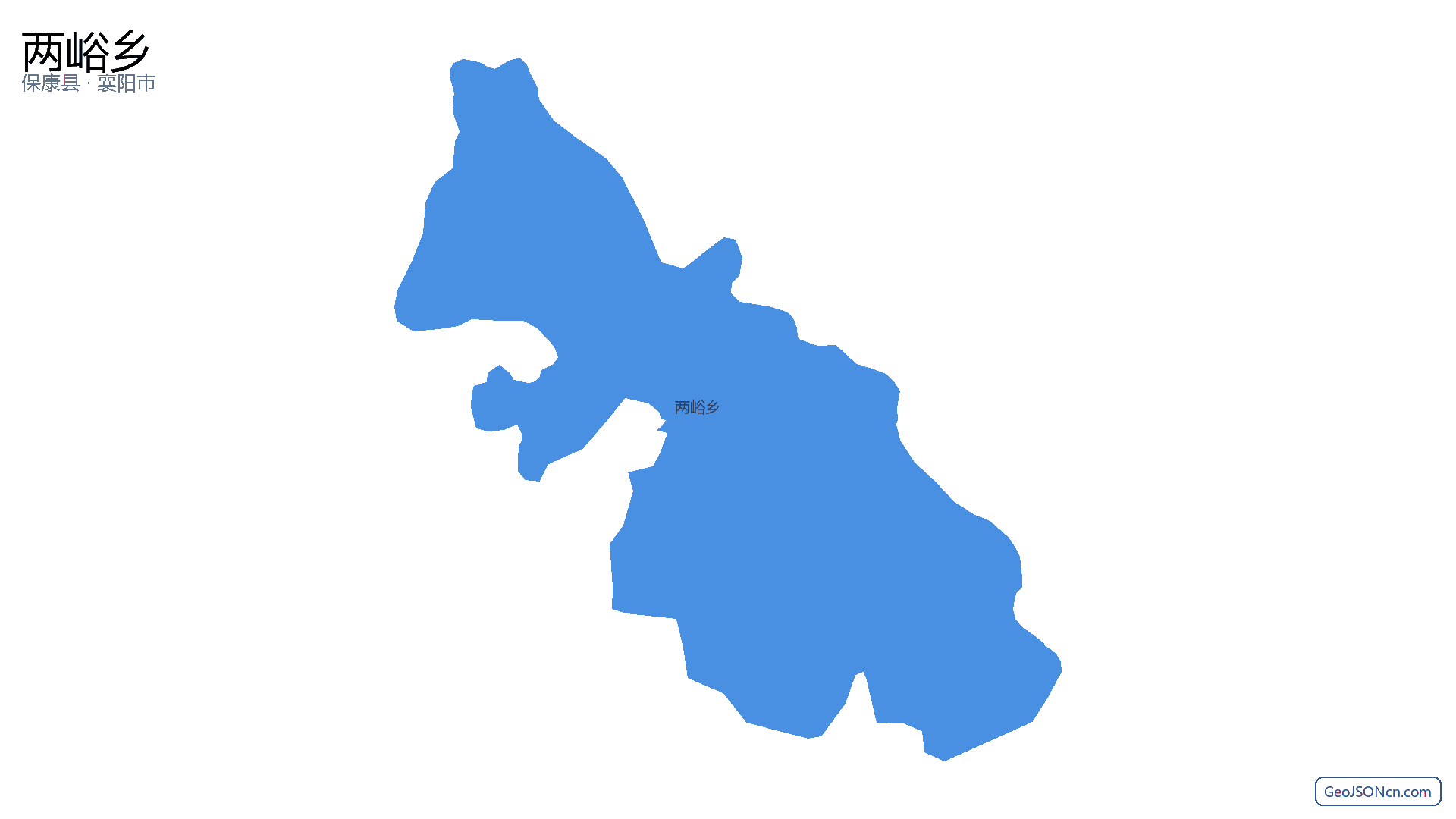 两峪乡行政区划边界地图(保康县·襄阳市),提供GeoJSON、SHP矢量边界数据下载及高清地图大图(PNG/JPG) - GeoJSONcn.com