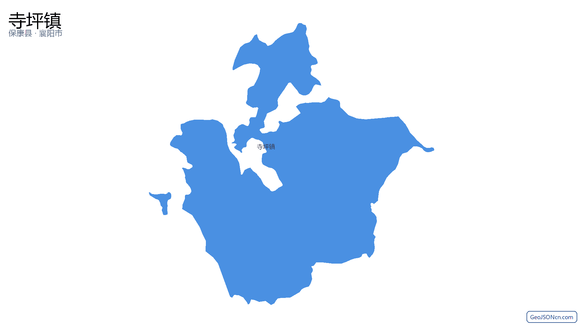 寺坪镇行政区划边界地图（保康县·襄阳市）,提供GeoJSON、SHP矢量边界数据下载及高清地图大图(PNG/JPG) - GeoJSONcn.com