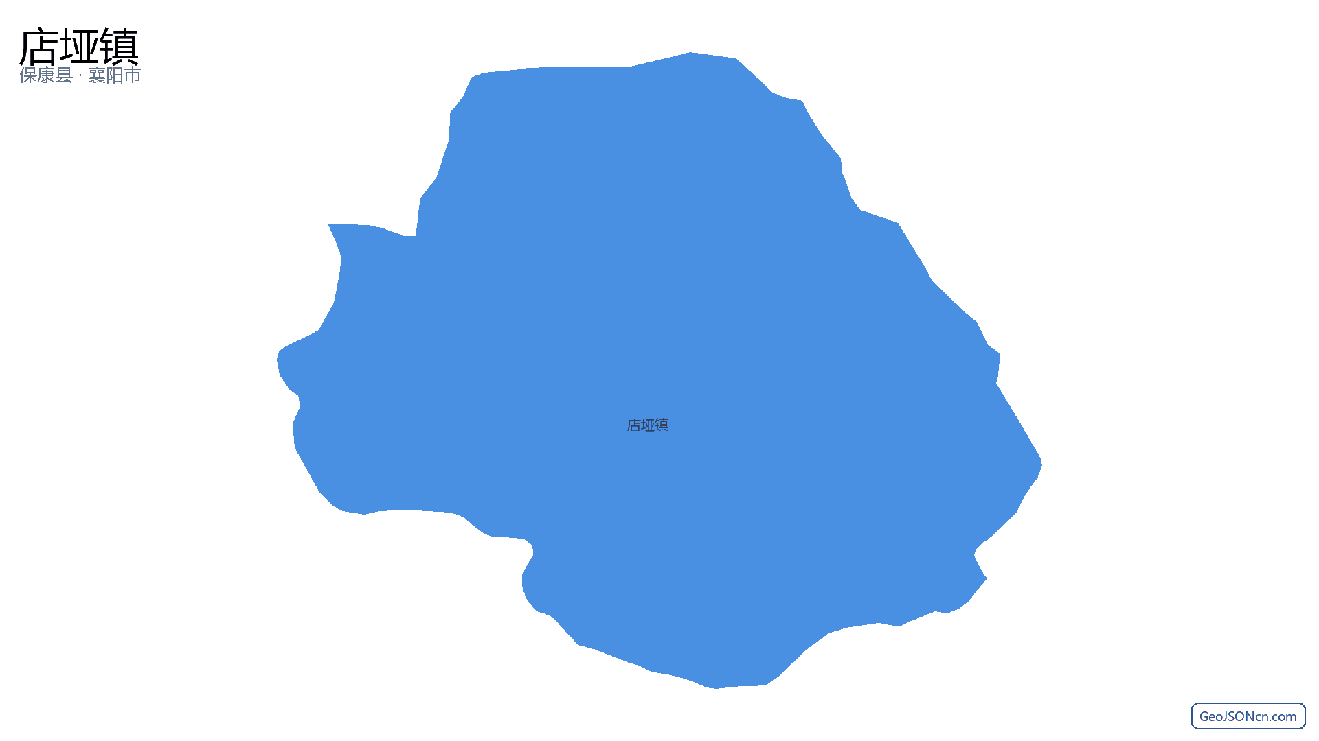 店垭镇行政区划边界地图（保康县·襄阳市）,提供GeoJSON、SHP矢量边界数据下载及高清地图大图(PNG/JPG) - GeoJSONcn.com
