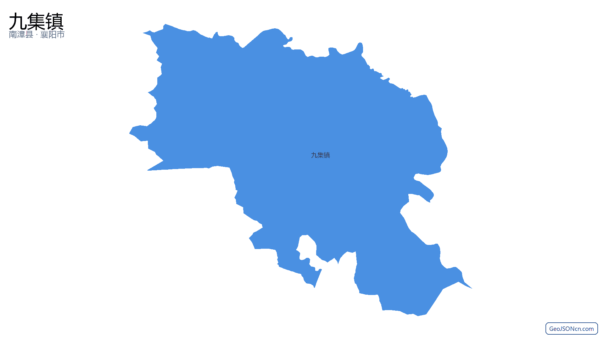 九集镇行政区划边界地图（南漳县·襄阳市）,提供GeoJSON、SHP矢量边界数据下载及高清地图大图(PNG/JPG) - GeoJSONcn.com