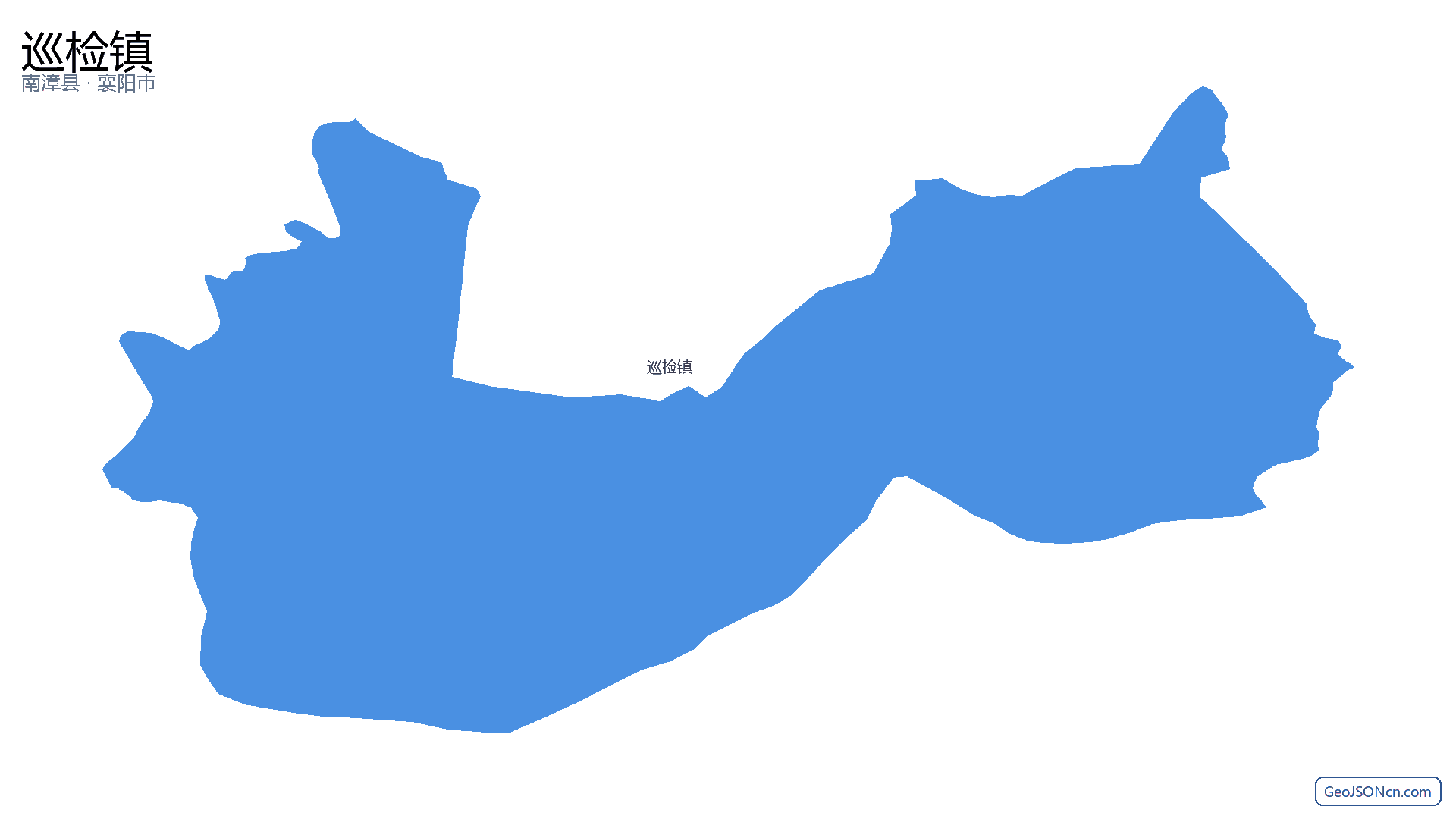 巡检镇行政区划边界地图（南漳县·襄阳市）,提供GeoJSON、SHP矢量边界数据下载及高清地图大图(PNG/JPG) - GeoJSONcn.com